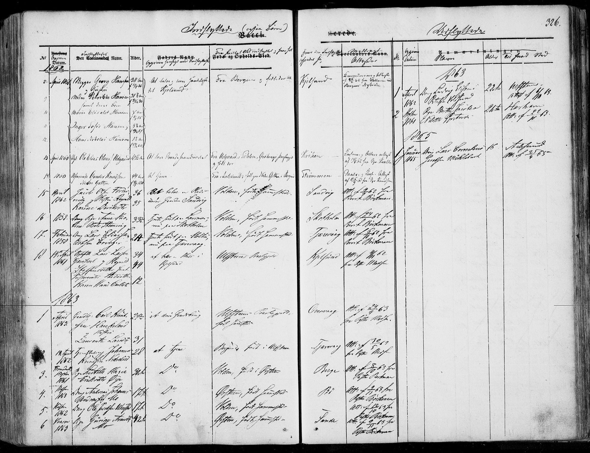 Ministerialprotokoller, klokkerbøker og fødselsregistre - Møre og Romsdal, AV/SAT-A-1454/507/L0070: Parish register (official) no. 507A05, 1842-1873, p. 326