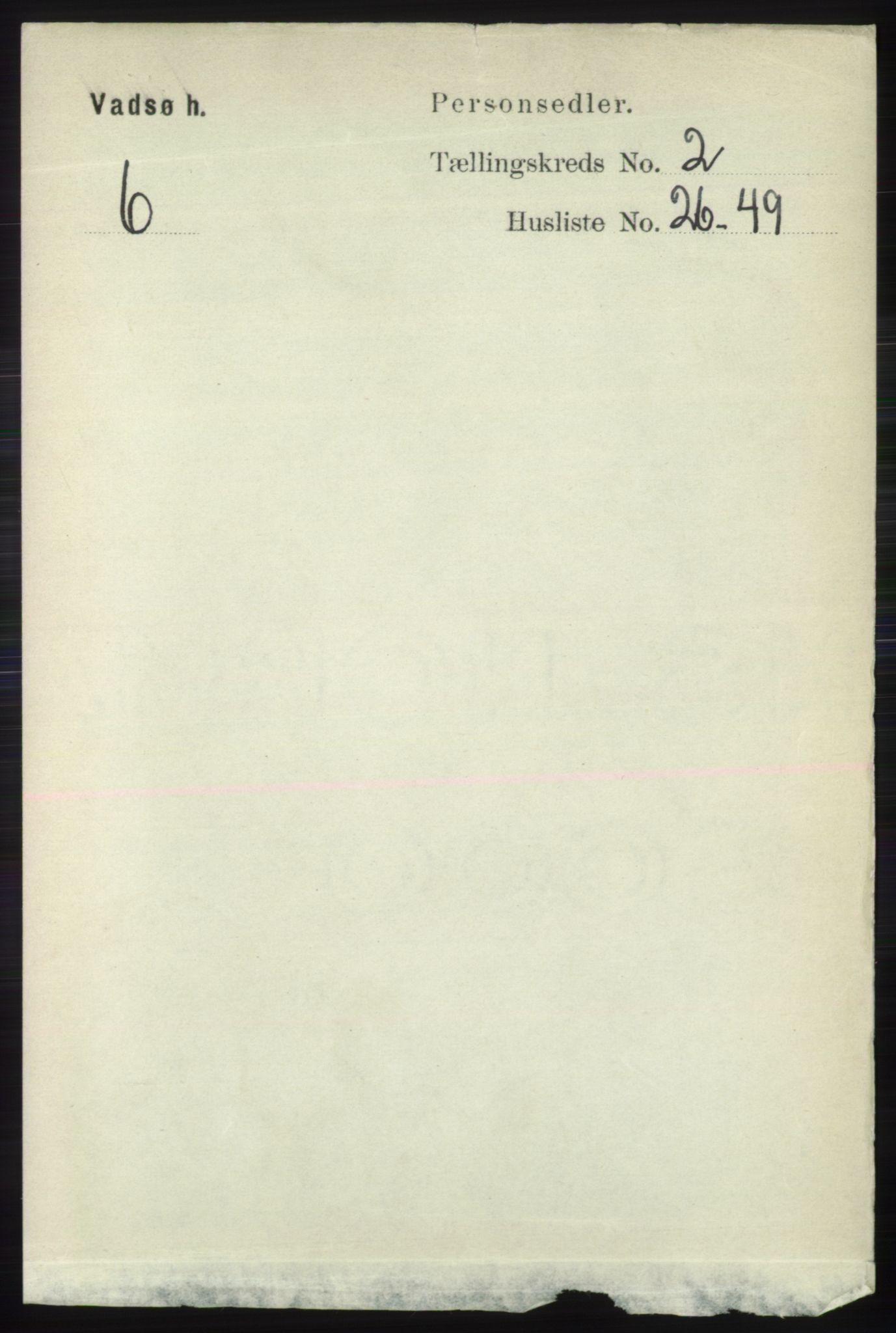 RA, 1891 census for 2029 Vadsø, 1891, p. 609