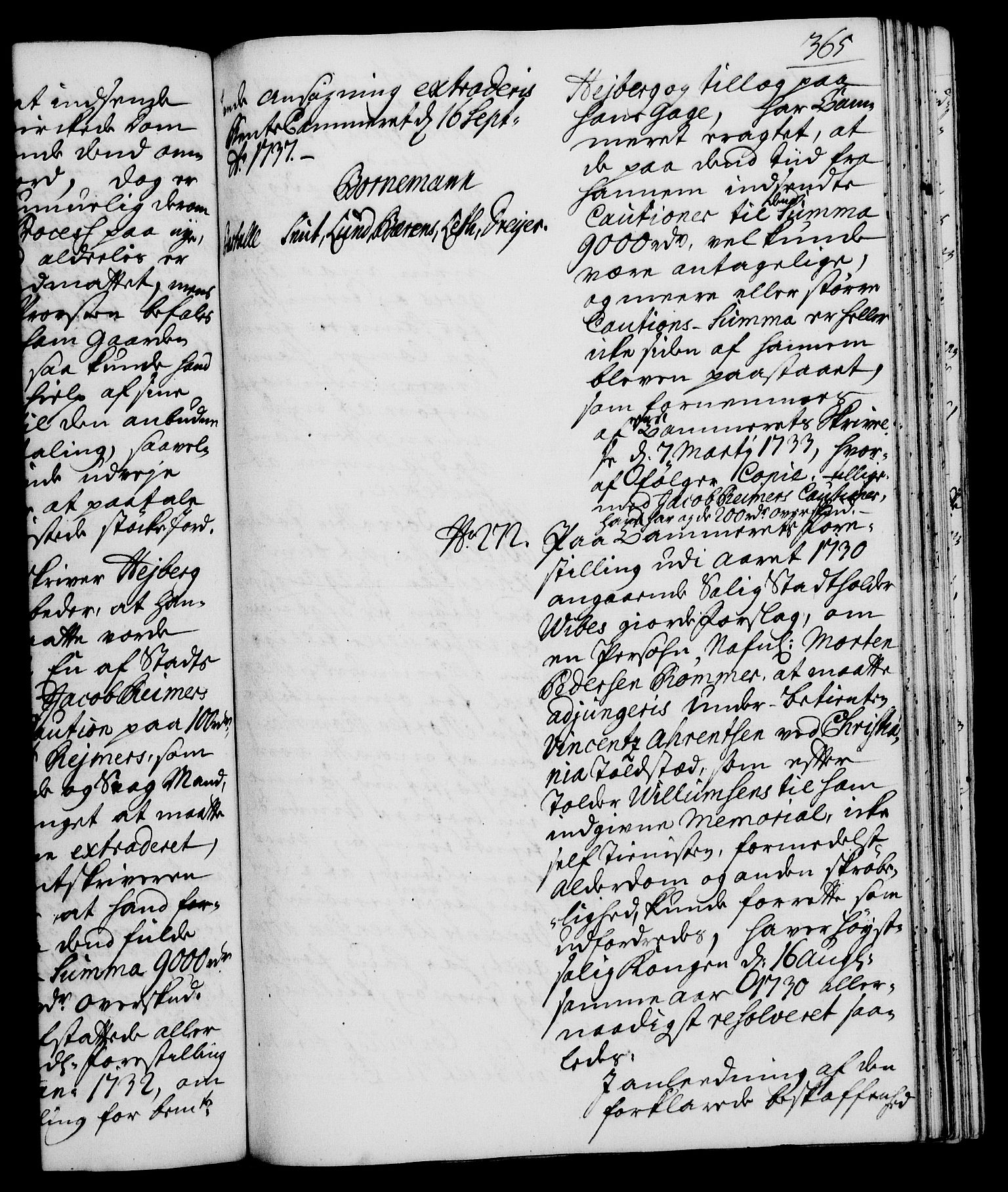 Rentekammeret, Kammerkanselliet, RA/EA-3111/G/Gh/Gha/L0019: Norsk ekstraktmemorialprotokoll (merket RK 53.64), 1736-1737, p. 365