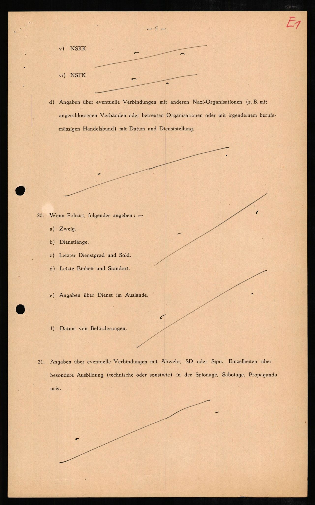 Forsvaret, Forsvarets overkommando II, AV/RA-RAFA-3915/D/Db/L0007: CI Questionaires. Tyske okkupasjonsstyrker i Norge. Tyskere., 1945-1946, p. 151