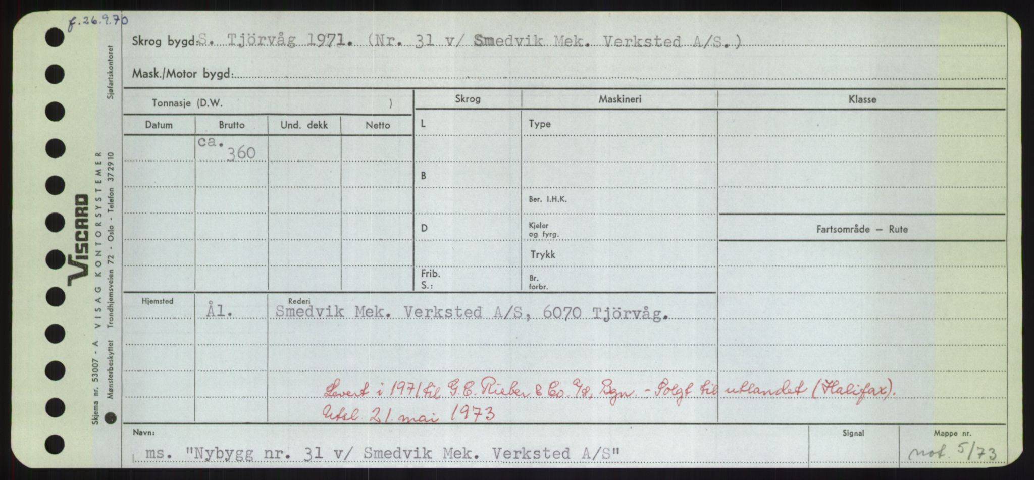 Sjøfartsdirektoratet med forløpere, Skipsmålingen, AV/RA-S-1627/H/Hd/L0027: Fartøy, Norhop-Nør, p. 395