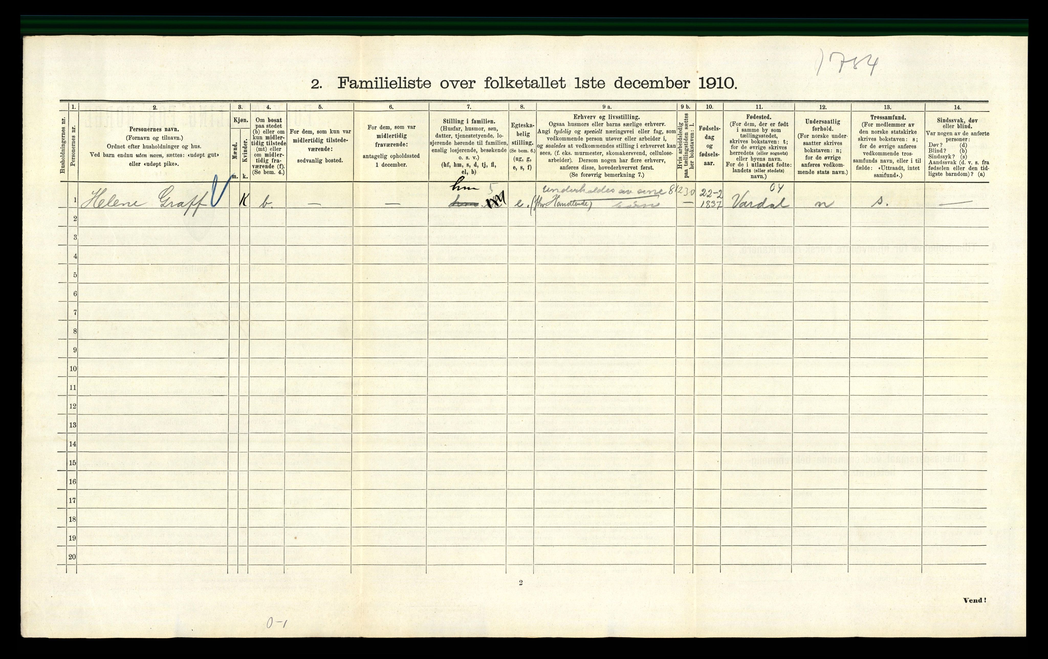 RA, 1910 census for Kristiania, 1910, p. 72230