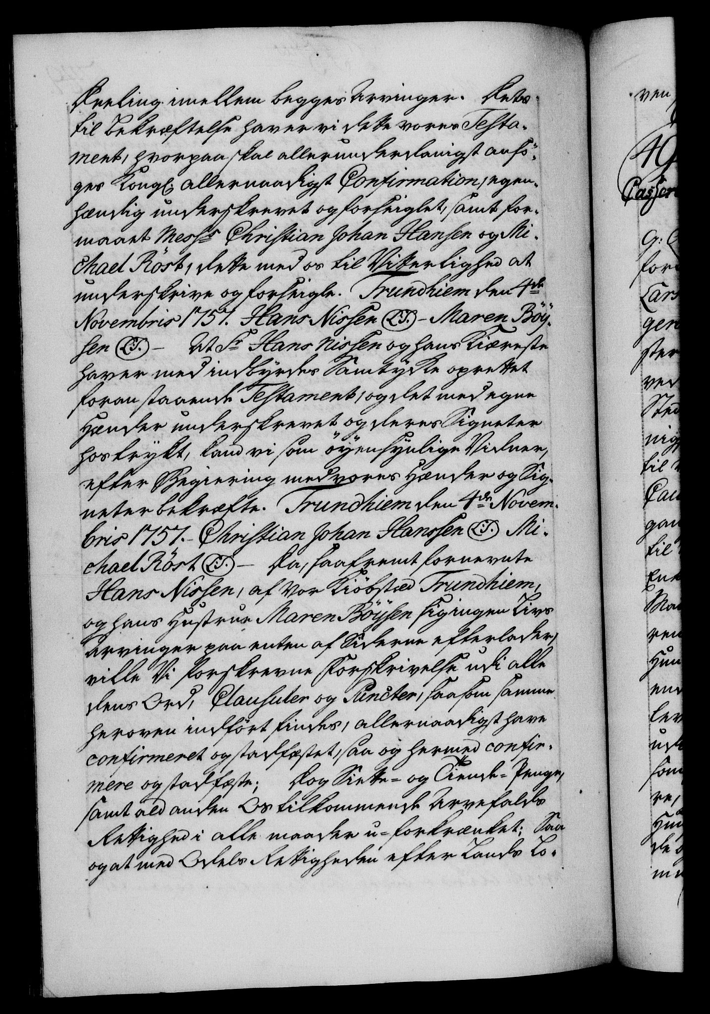 Danske Kanselli 1572-1799, AV/RA-EA-3023/F/Fc/Fca/Fcaa/L0040: Norske registre, 1757-1759, p. 249b