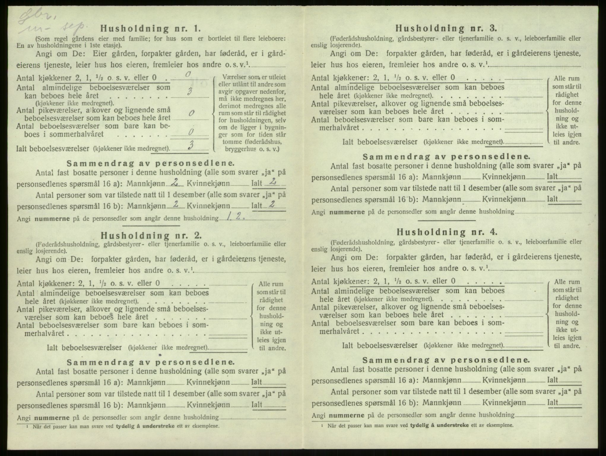 SAB, 1920 census for Kinn, 1920, p. 1081