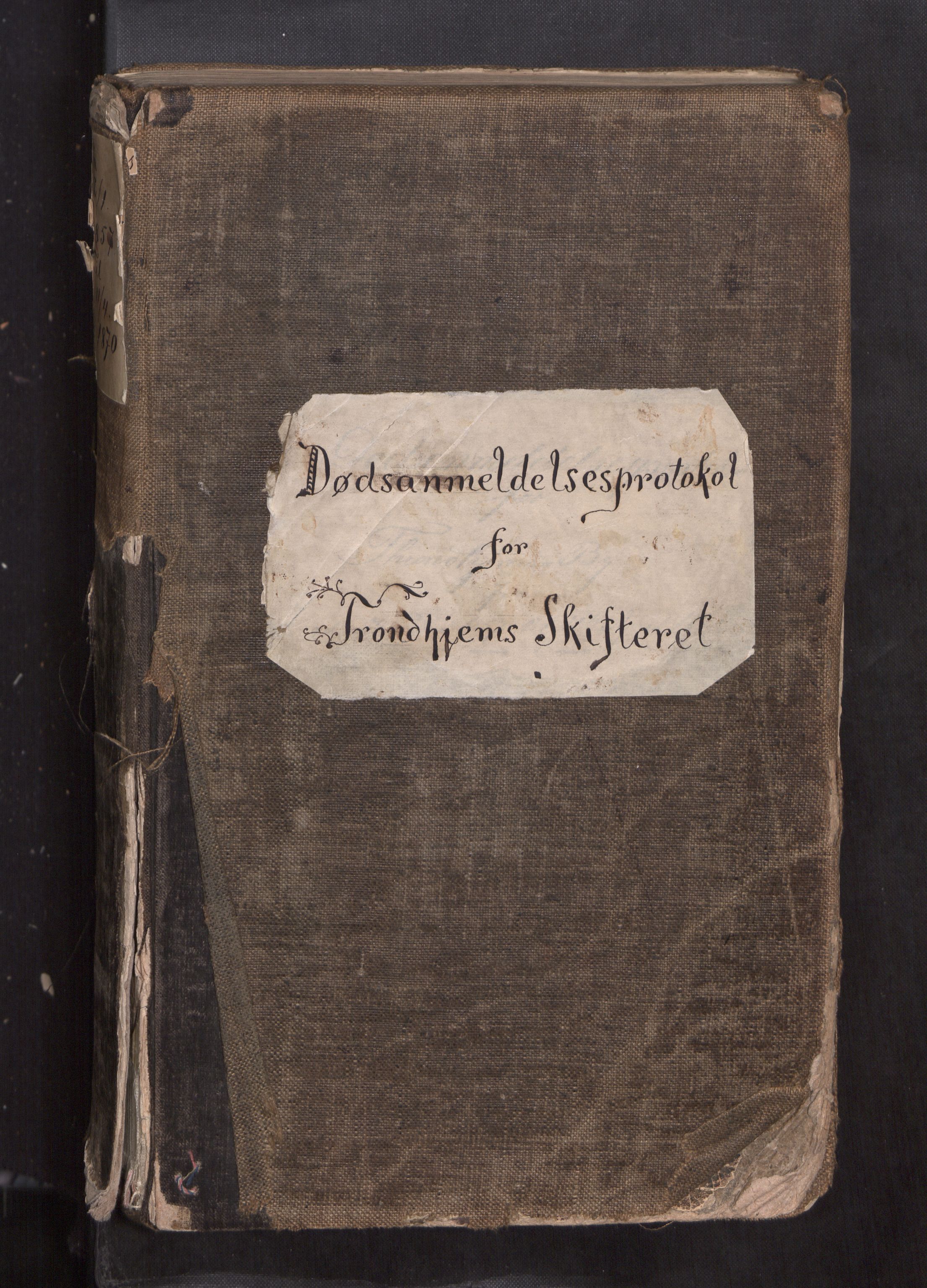 Trondheim byfogd, AV/SAT-A-0003/1/3/3L/L0001: Dødsanmeldelsesprotokoll, 1823-1870