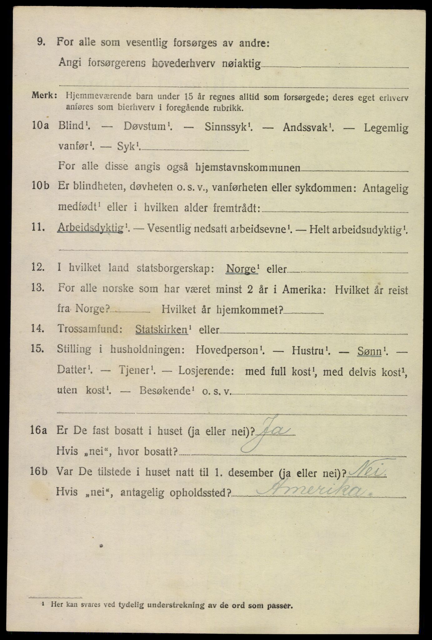 SAK, 1920 census for Tromøy, 1920, p. 5872