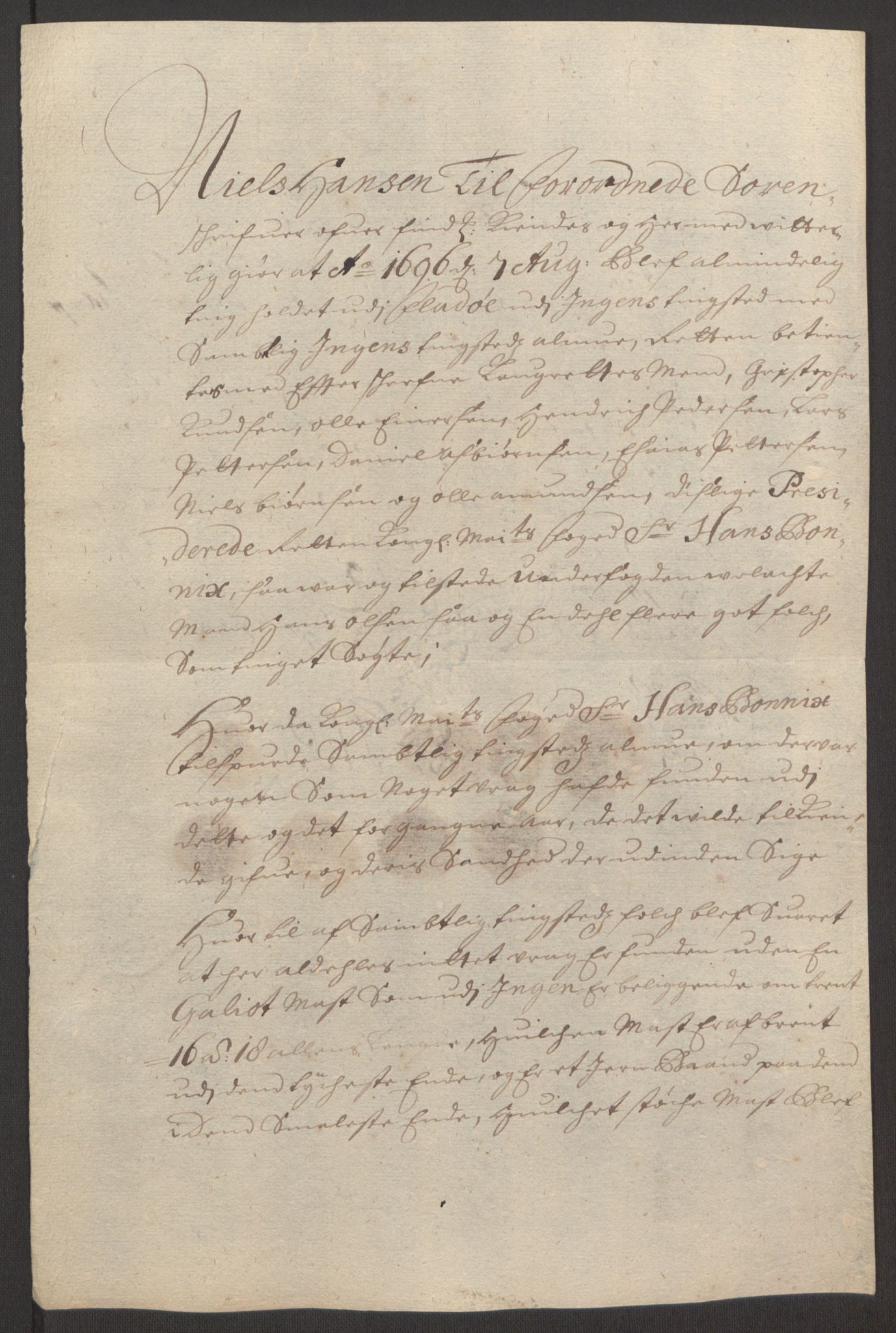 Rentekammeret inntil 1814, Reviderte regnskaper, Fogderegnskap, AV/RA-EA-4092/R69/L4851: Fogderegnskap Finnmark/Vardøhus, 1691-1700, p. 277