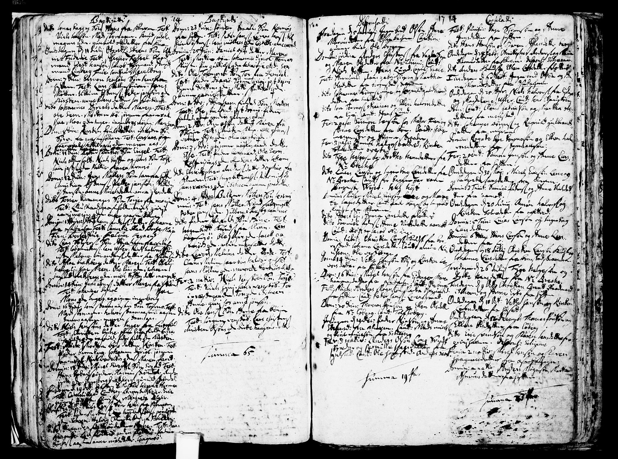 Gjerpen kirkebøker, SAKO/A-265/F/Fa/L0001: Parish register (official) no. I 1, 1681-1746