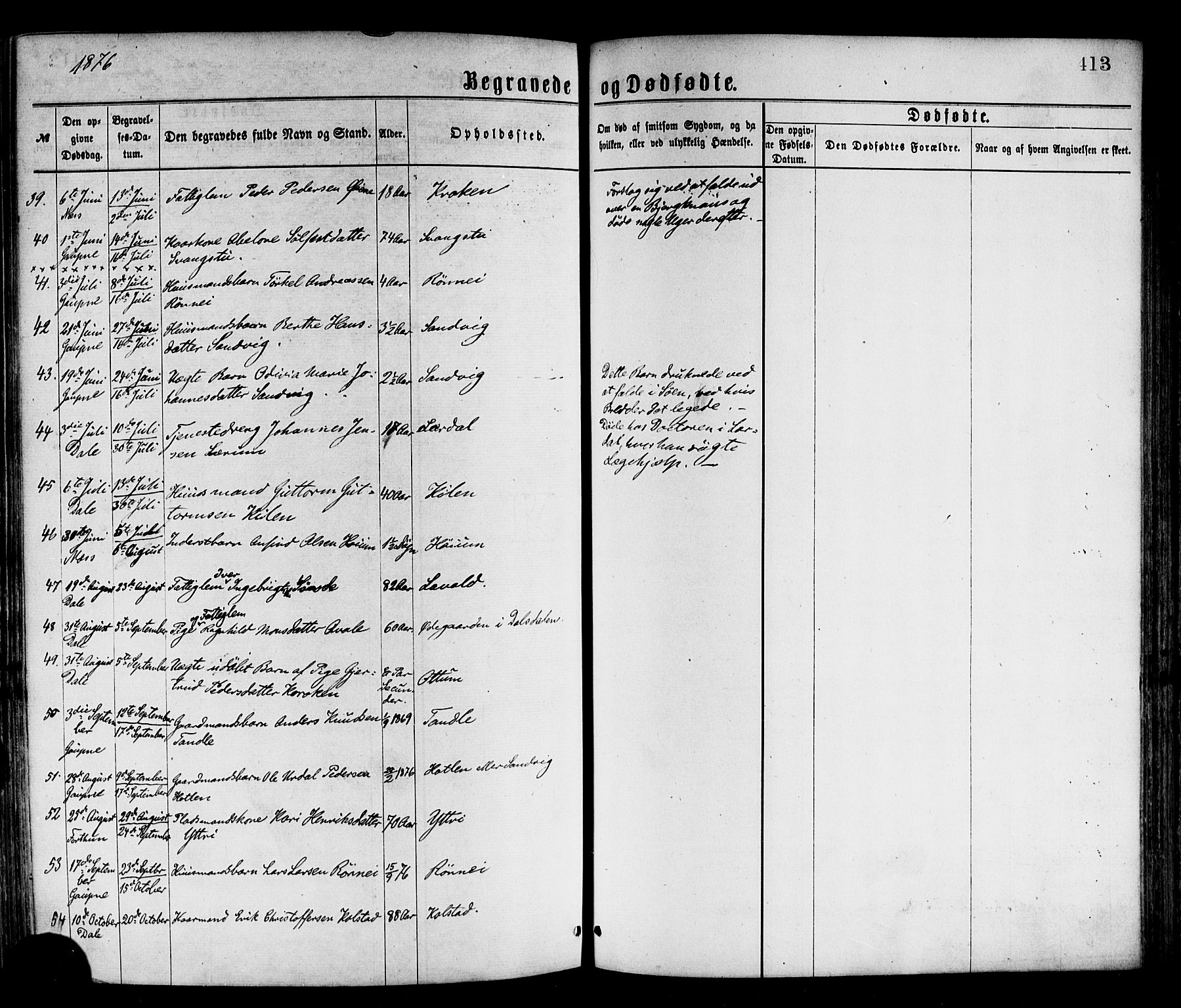 Luster sokneprestembete, AV/SAB-A-81101/H/Haa/Haaa/L0010: Parish register (official) no. A 10, 1871-1886, p. 413