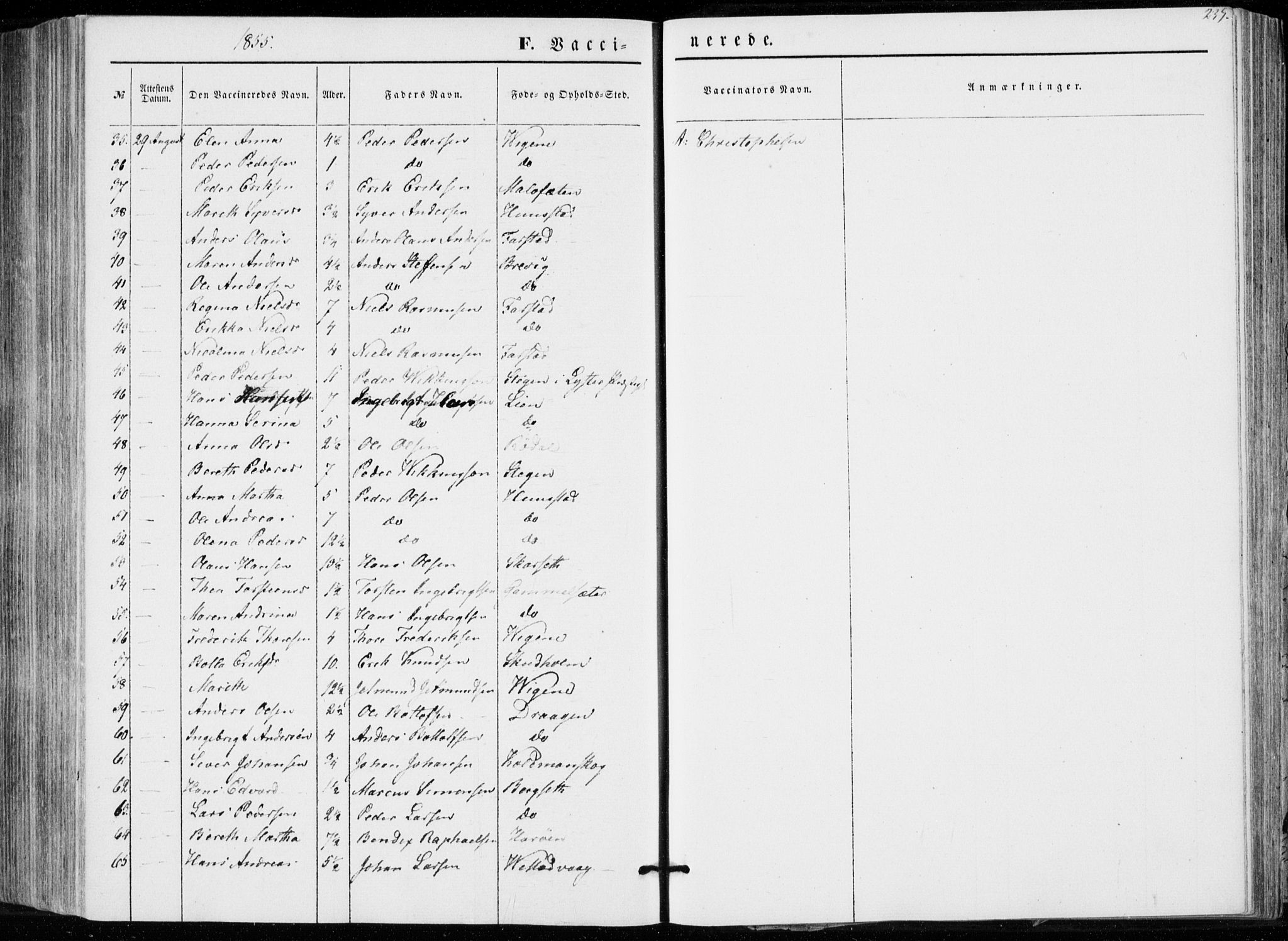 Ministerialprotokoller, klokkerbøker og fødselsregistre - Møre og Romsdal, AV/SAT-A-1454/566/L0767: Parish register (official) no. 566A06, 1852-1868, p. 239