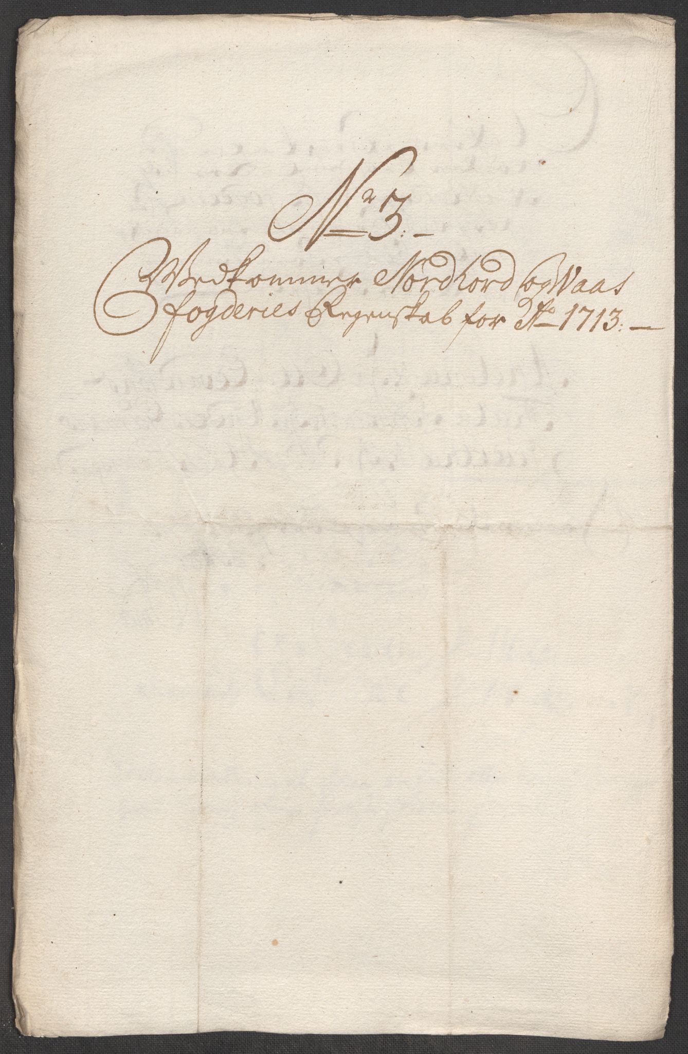 Rentekammeret inntil 1814, Reviderte regnskaper, Fogderegnskap, AV/RA-EA-4092/R51/L3195: Fogderegnskap Nordhordland og Voss, 1713, p. 165