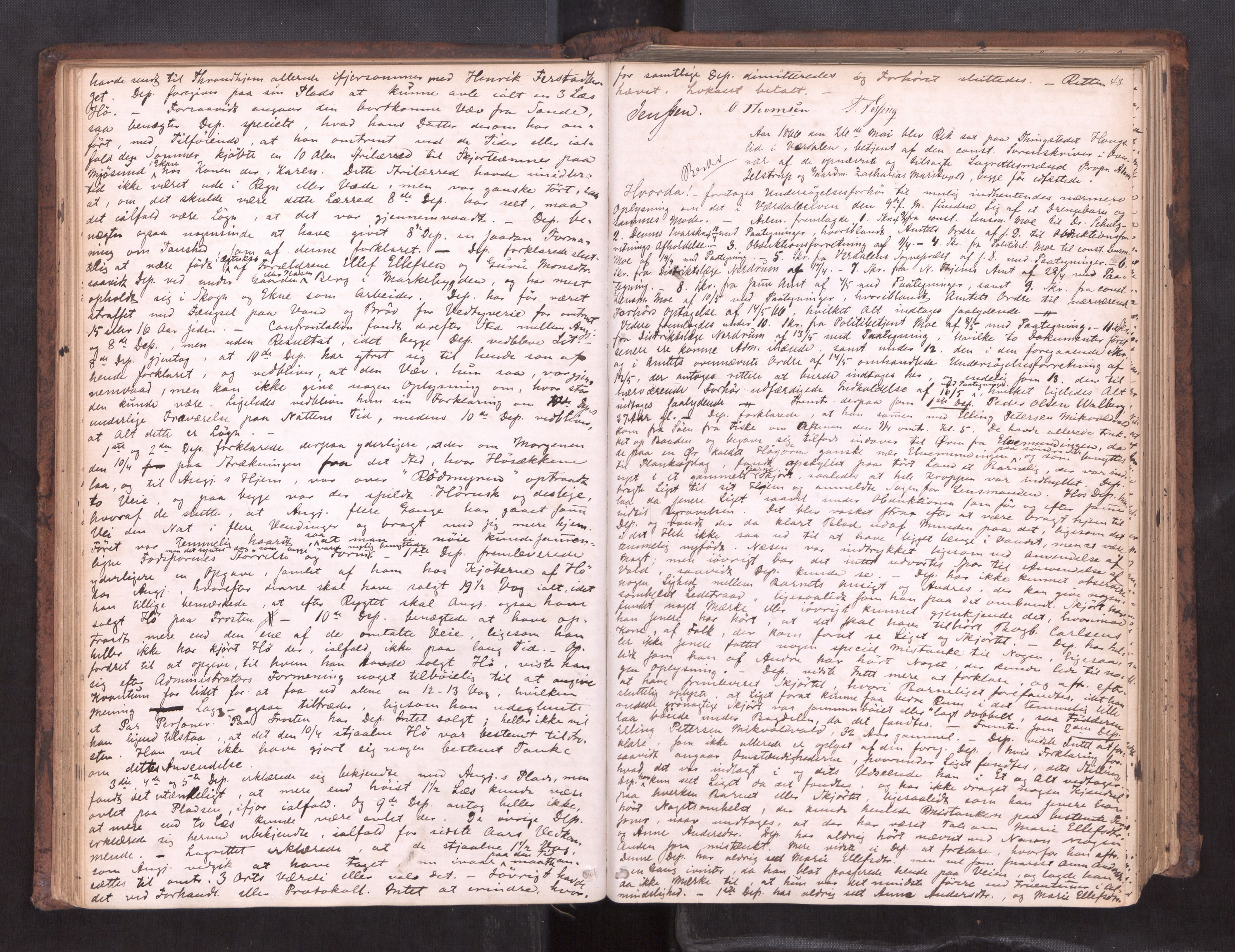Stjør- og Verdal sorenskriveri, AV/SAT-A-4167/1/1/1B/L0019: Ekstrarettsprotokoll, 1864-1877, p. 47b-48a