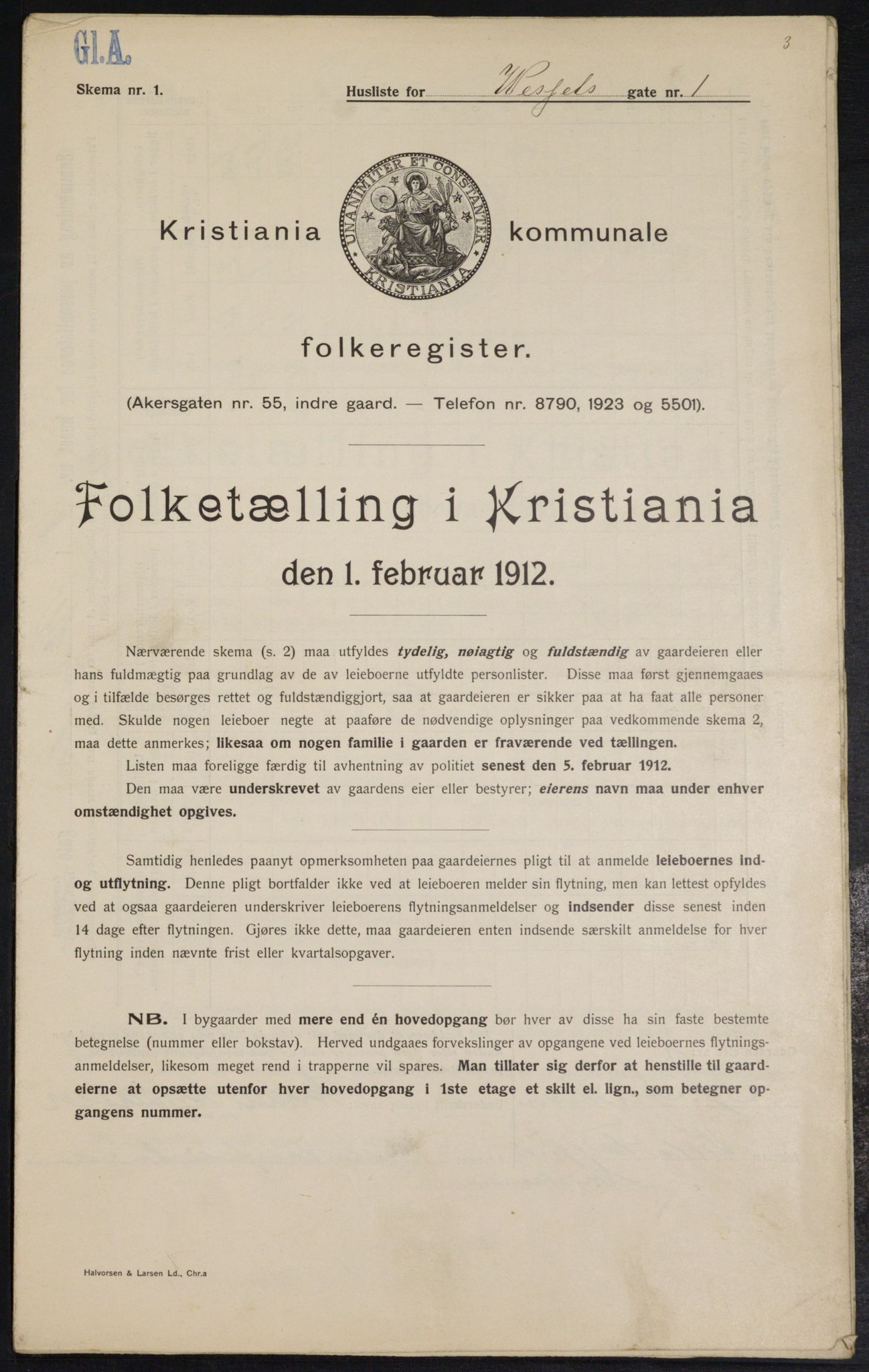 OBA, Municipal Census 1912 for Kristiania, 1912, p. 127875