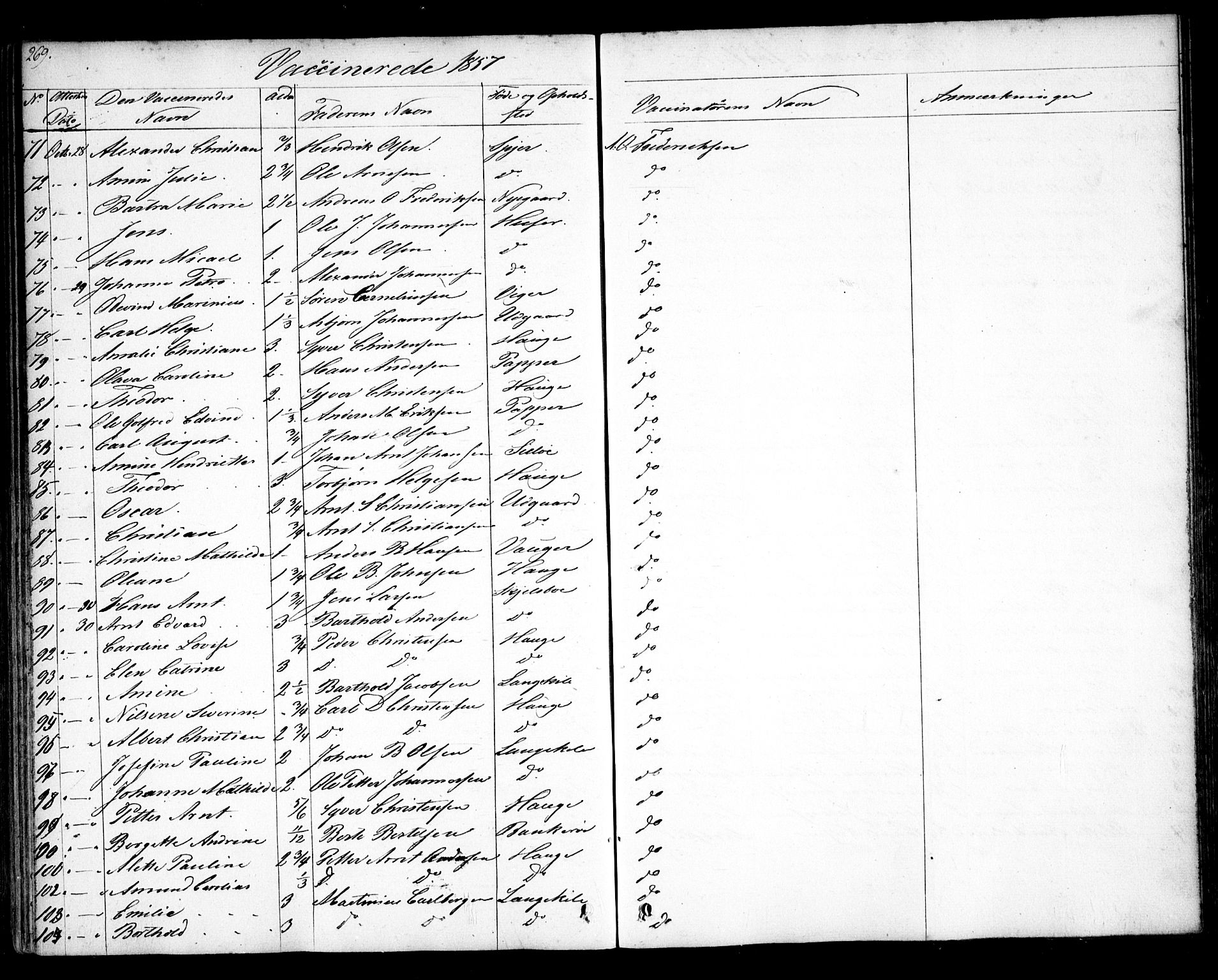 Hvaler prestekontor Kirkebøker, AV/SAO-A-2001/F/Fa/L0006: Parish register (official) no. I 6, 1846-1863, p. 269