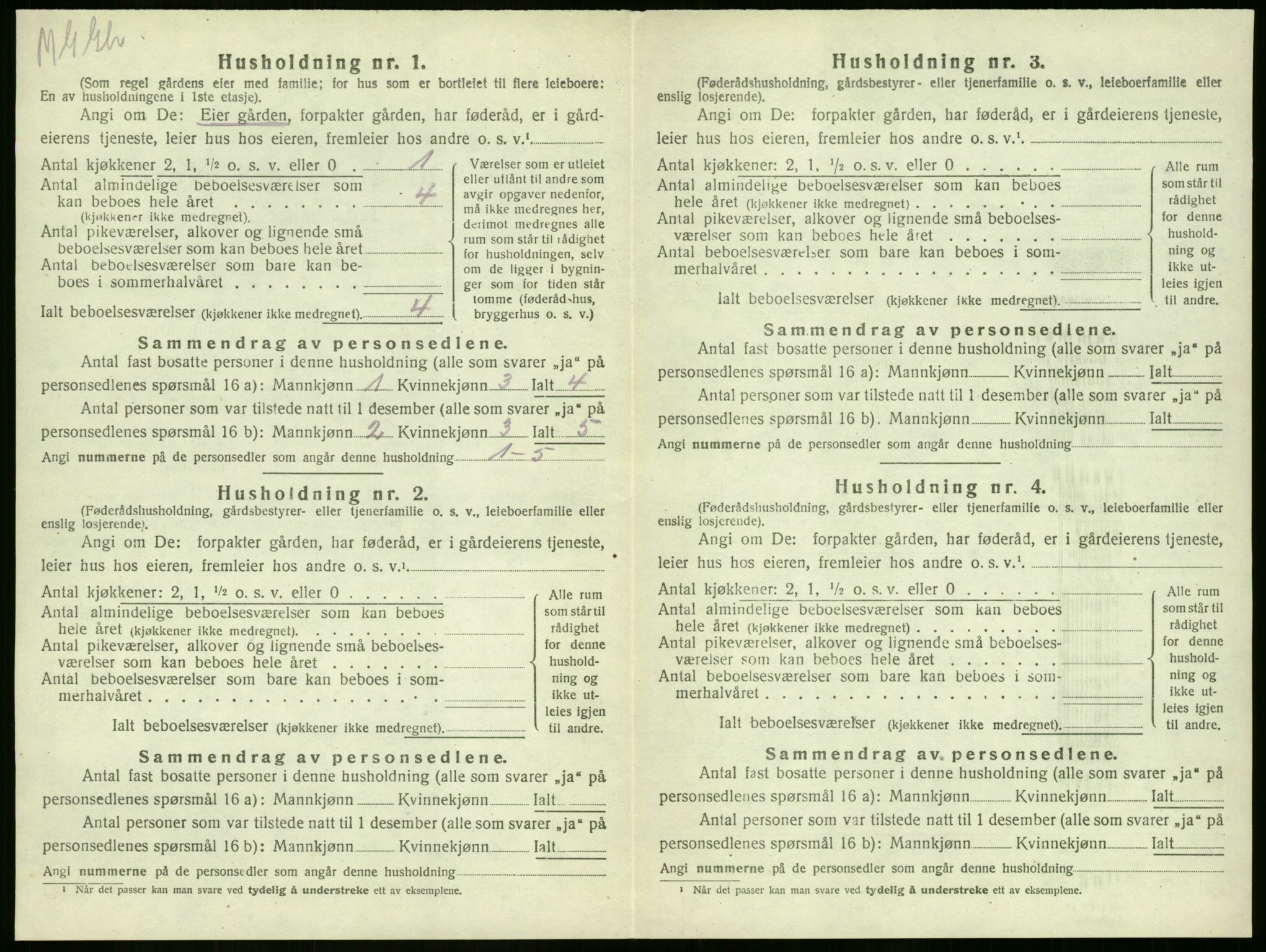 SAKO, 1920 census for Sandeherred, 1920, p. 1468