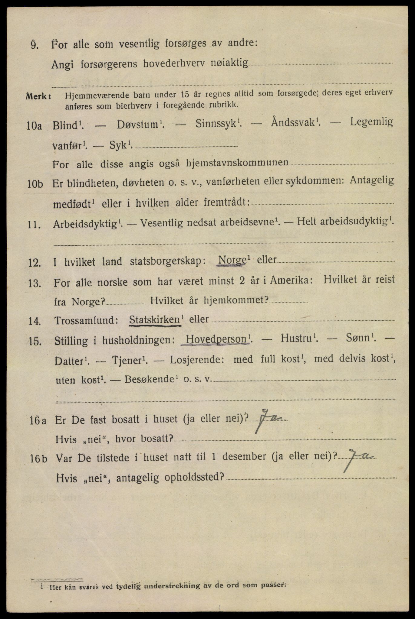 SAKO, 1920 census for Hønefoss, 1920, p. 2271