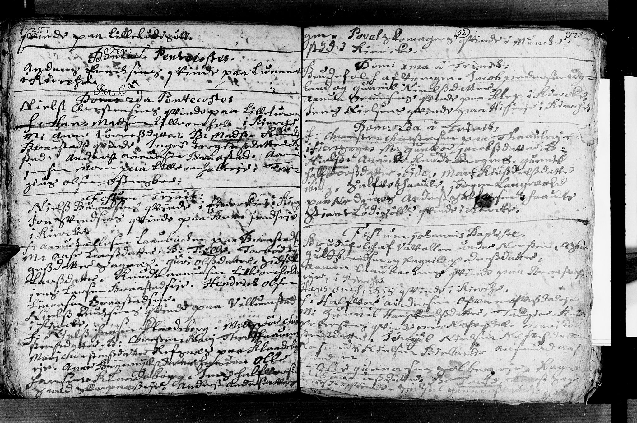 Øyestad sokneprestkontor, AV/SAK-1111-0049/F/Fa/L0003: Parish register (official) no. A 3, 1722-1730, p. 52