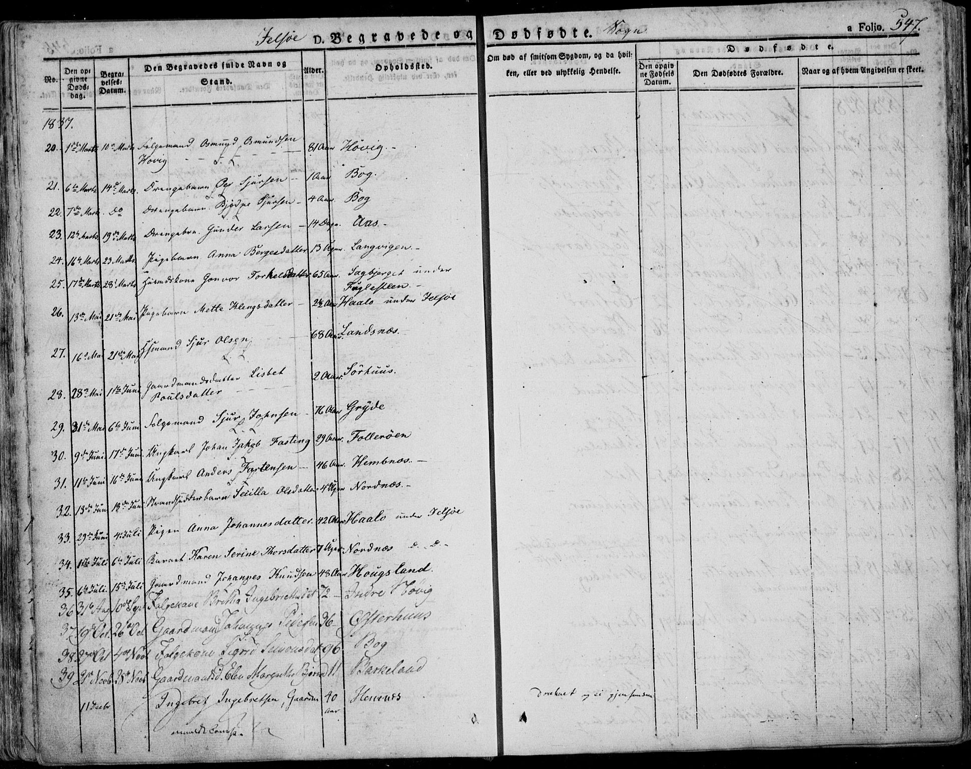 Jelsa sokneprestkontor, AV/SAST-A-101842/01/IV: Parish register (official) no. A 6.2, 1828-1853, p. 547