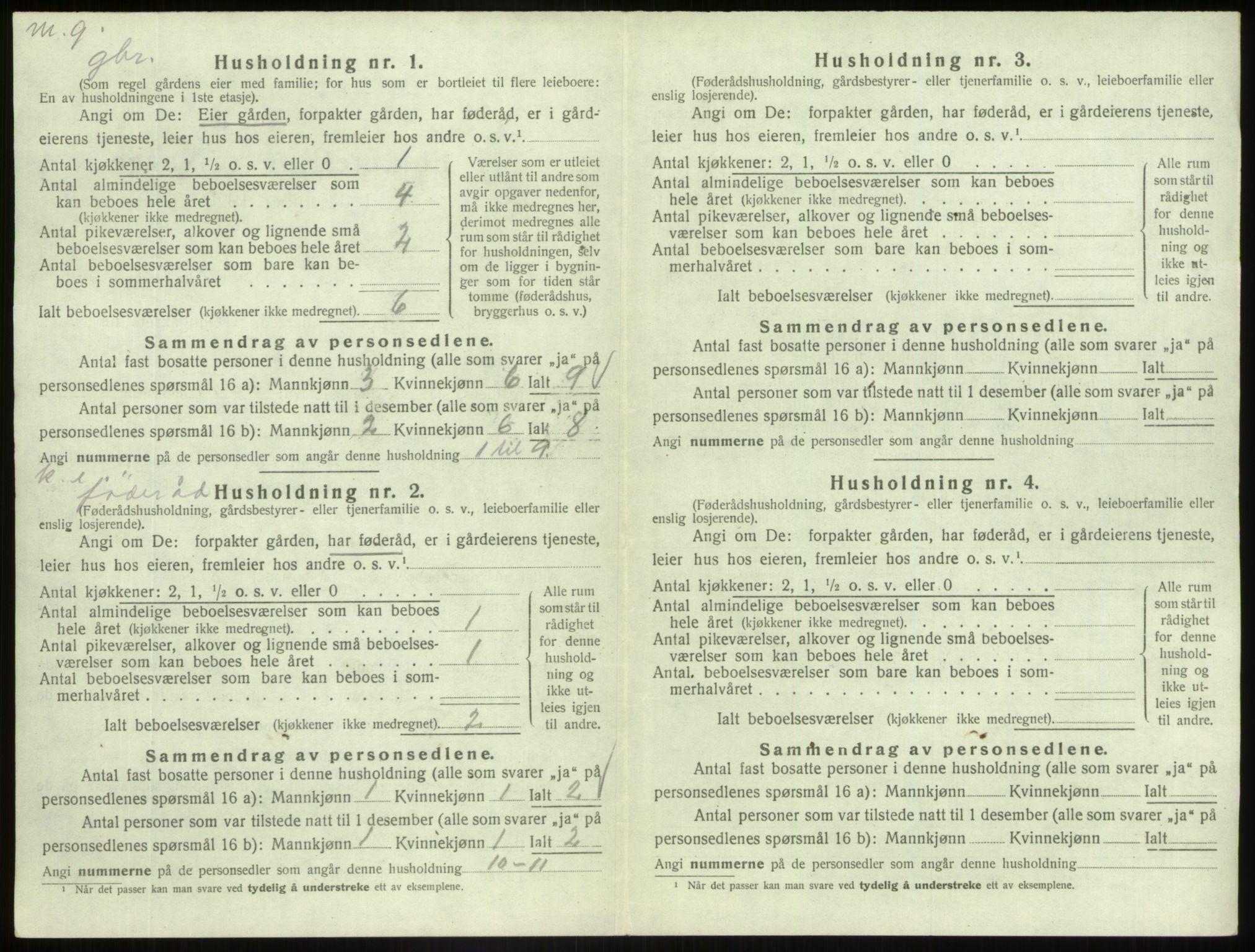 SAB, 1920 census for Askvoll, 1920, p. 234