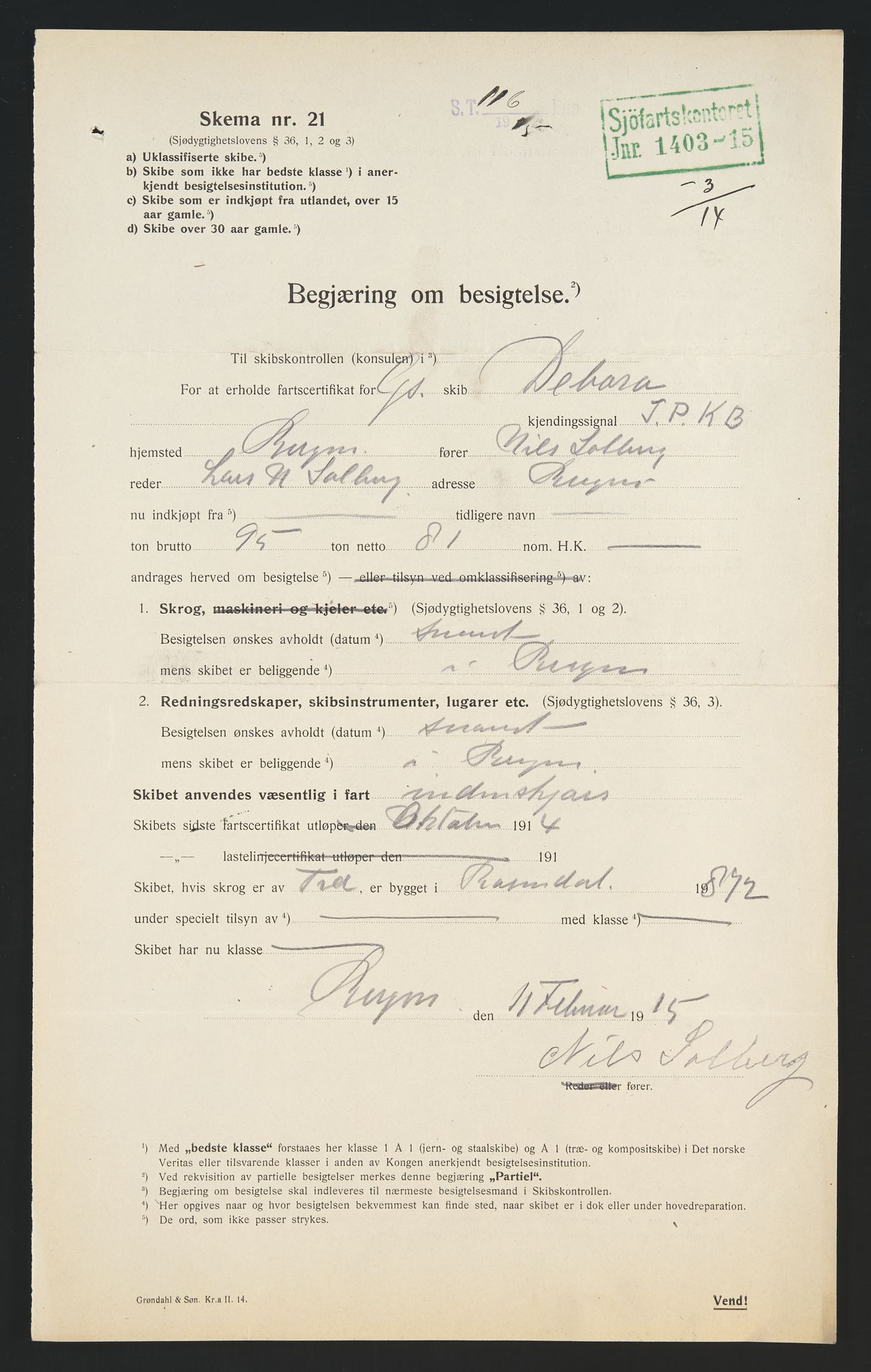 Sjøfartsdirektoratet med forløpere, skipsmapper slettede skip, AV/RA-S-4998/F/Fa/L0235: --, 1847-1930, p. 241
