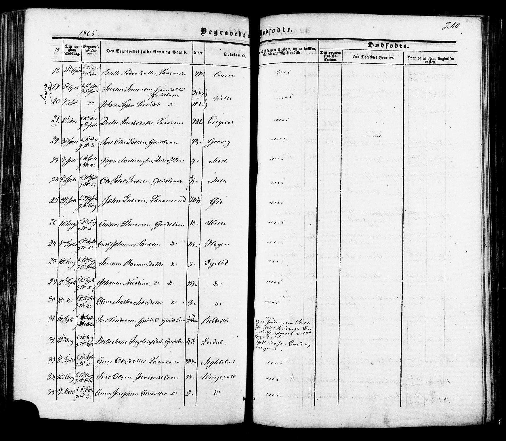 Ministerialprotokoller, klokkerbøker og fødselsregistre - Møre og Romsdal, AV/SAT-A-1454/513/L0175: Parish register (official) no. 513A02, 1856-1877, p. 200