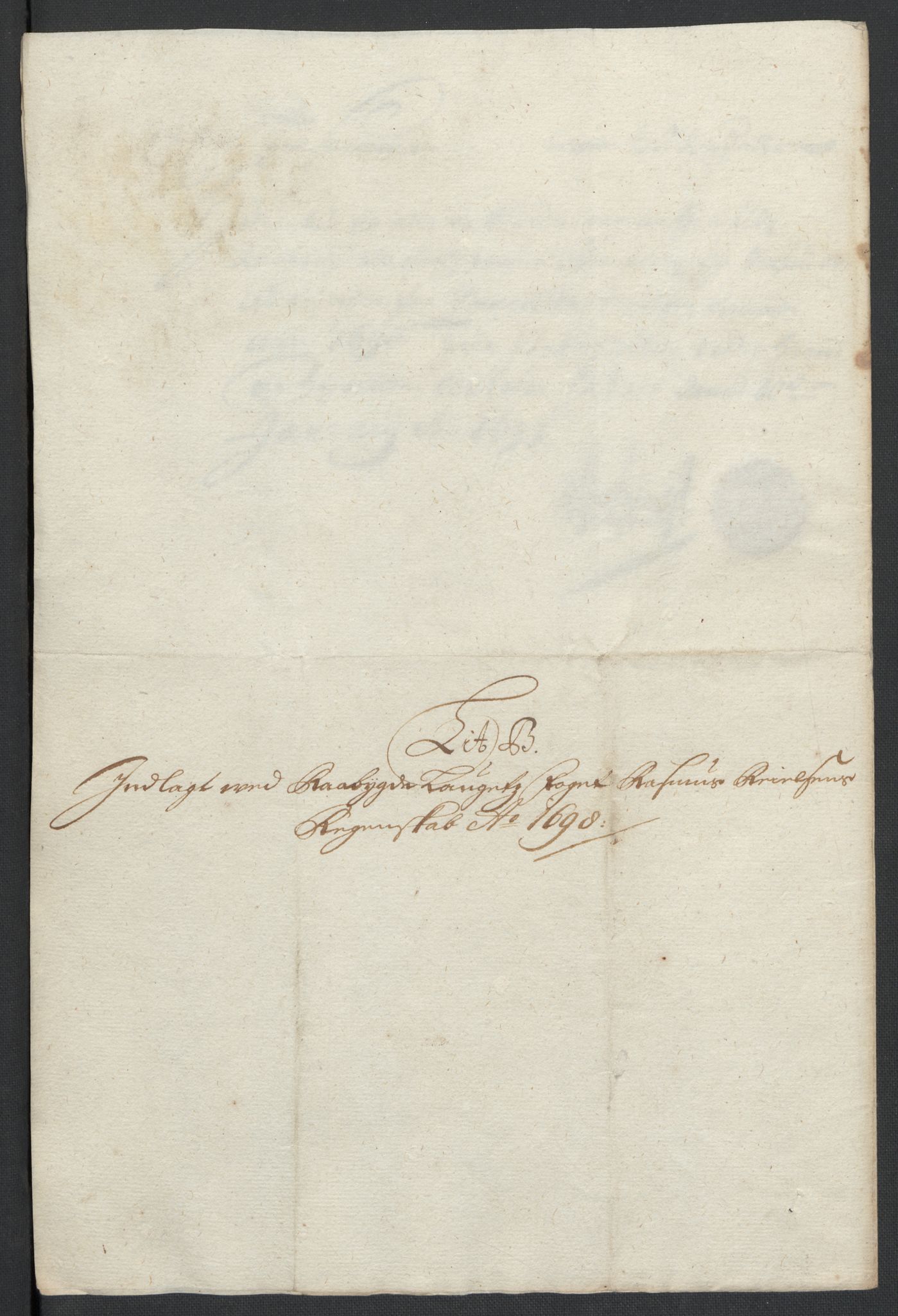 Rentekammeret inntil 1814, Reviderte regnskaper, Fogderegnskap, AV/RA-EA-4092/R40/L2445: Fogderegnskap Råbyggelag, 1697-1699, p. 123