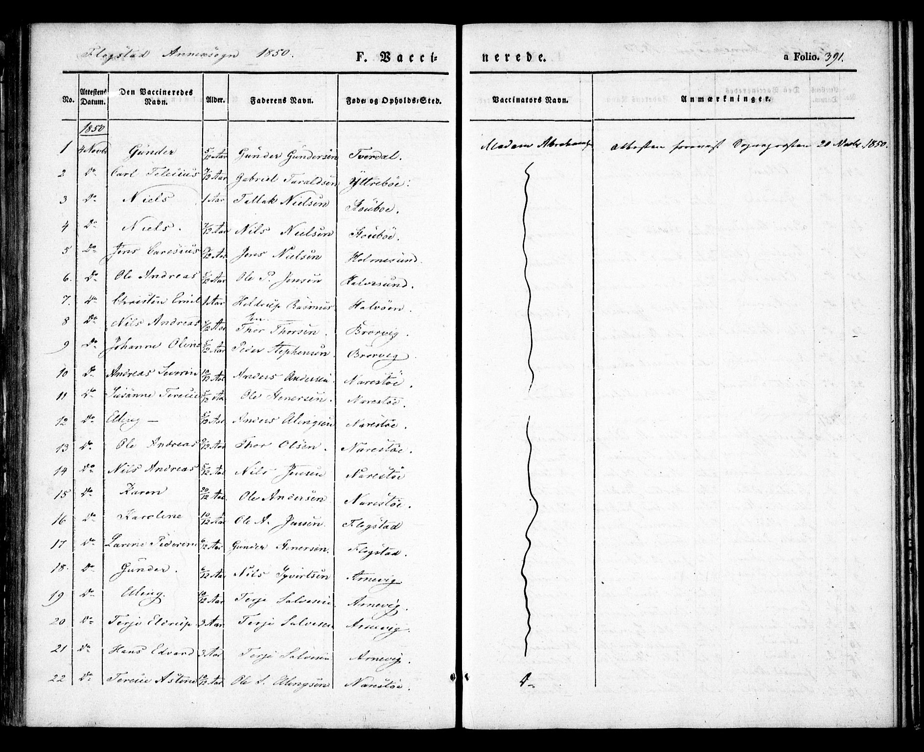 Dypvåg sokneprestkontor, AV/SAK-1111-0007/F/Fa/Faa/L0005: Parish register (official) no. A 5, 1841-1854, p. 391