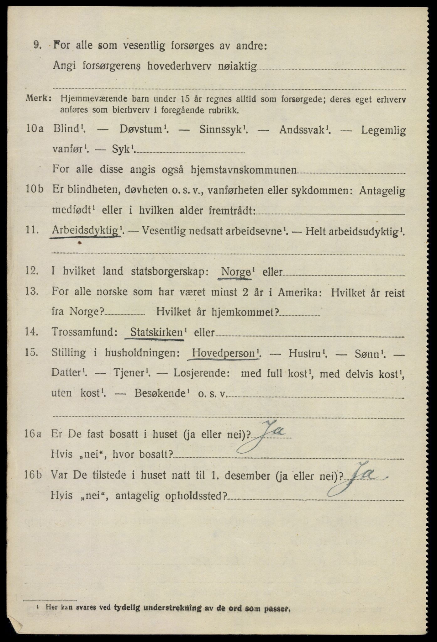 SAO, 1920 census for Høland, 1920, p. 9648