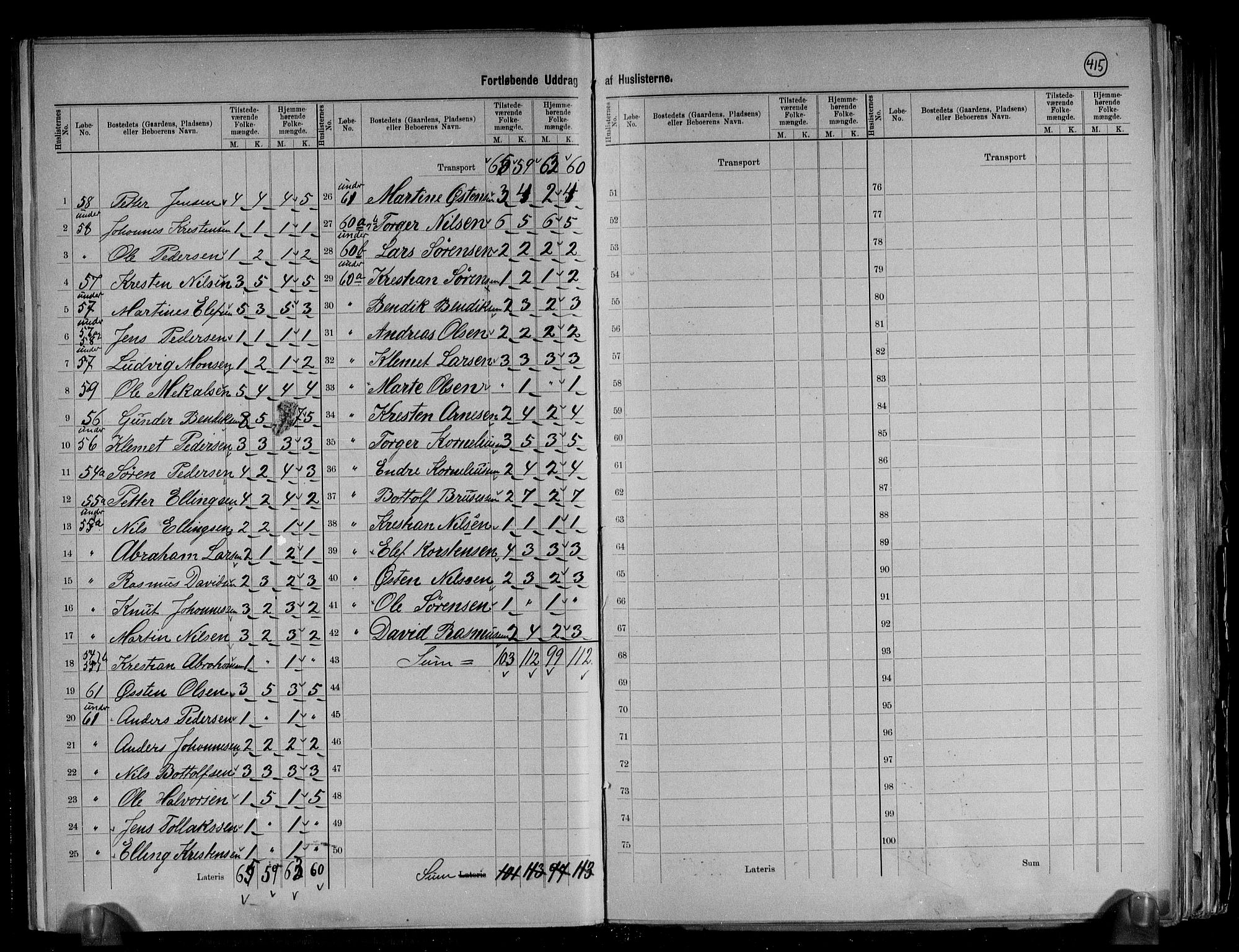 RA, 1891 census for 1429 Ytre Holmedal, 1891, p. 13