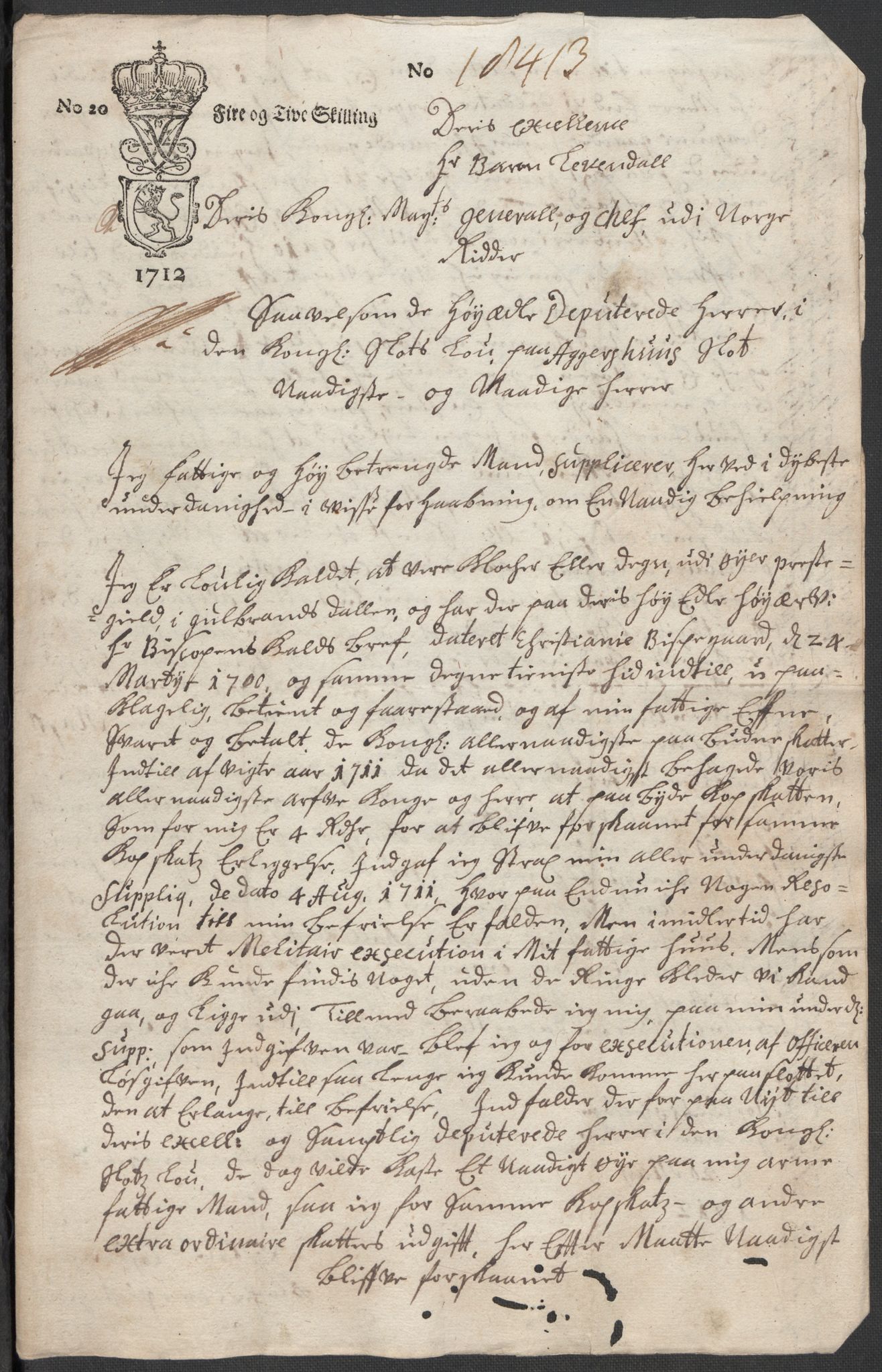 Rentekammeret inntil 1814, Reviderte regnskaper, Fogderegnskap, RA/EA-4092/R17/L1181: Fogderegnskap Gudbrandsdal, 1712, p. 167