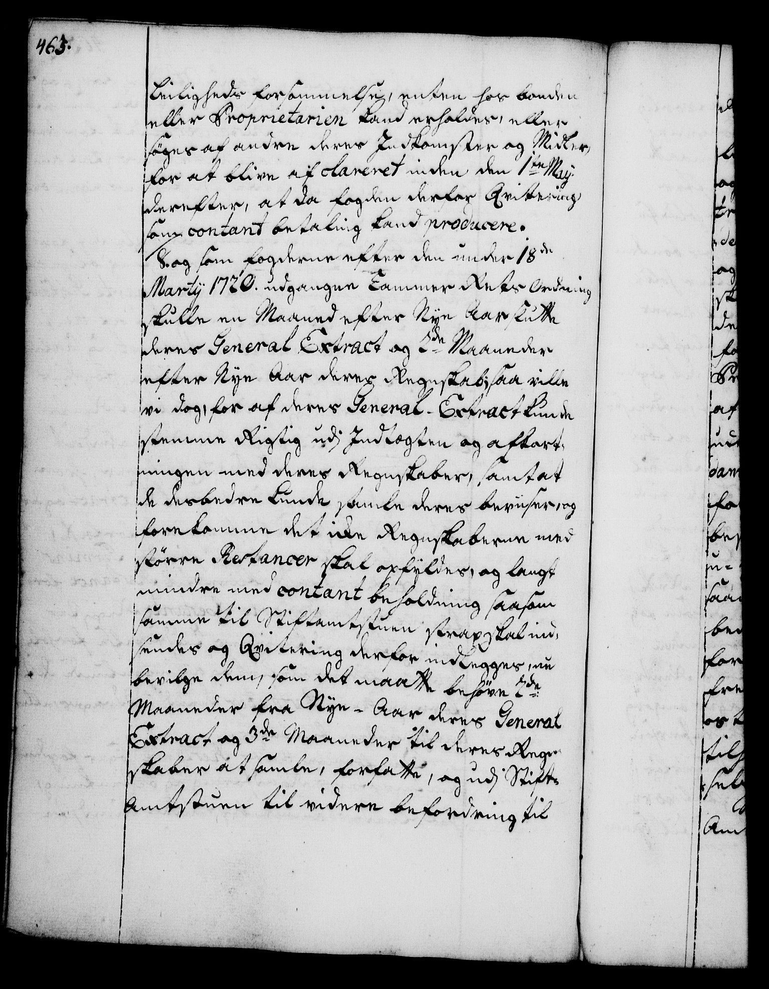 Rentekammeret, Kammerkanselliet, RA/EA-3111/G/Gg/Gga/L0005: Norsk ekspedisjonsprotokoll med register (merket RK 53.5), 1741-1749, p. 463