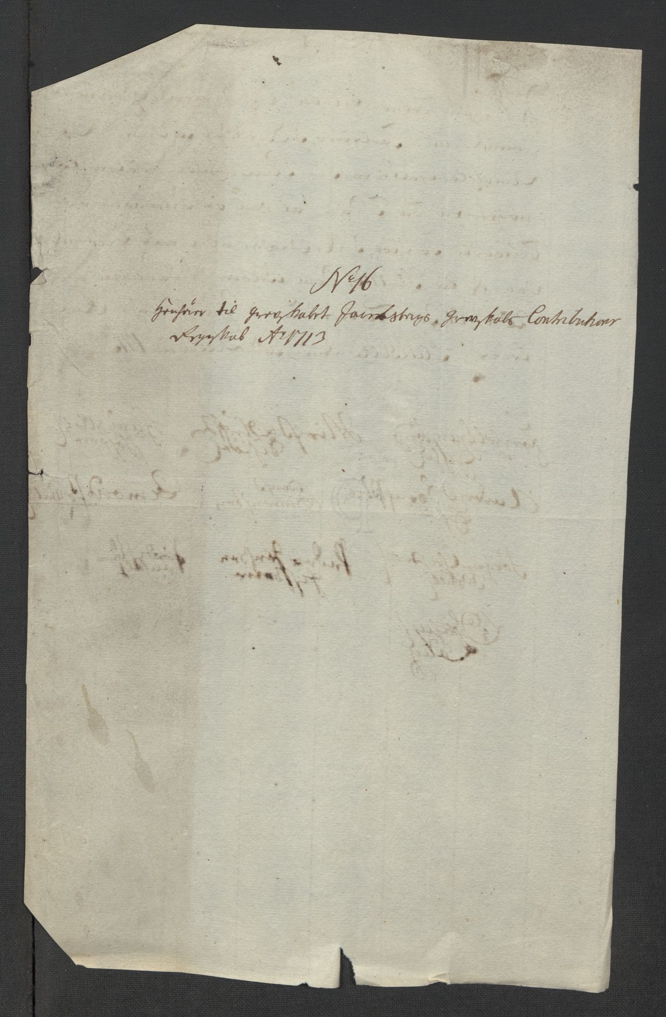 Rentekammeret inntil 1814, Reviderte regnskaper, Fogderegnskap, AV/RA-EA-4092/R32/L1878: Fogderegnskap Jarlsberg grevskap, 1713, p. 246