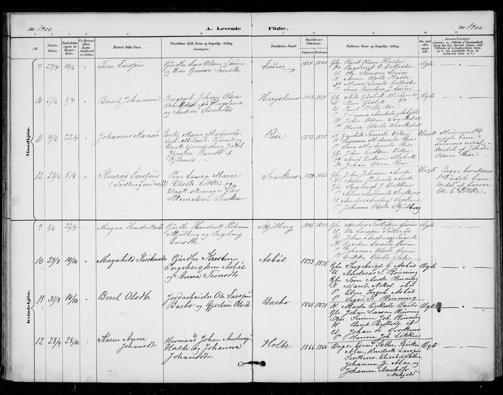 Ministerialprotokoller, klokkerbøker og fødselsregistre - Sør-Trøndelag, AV/SAT-A-1456/671/L0841: Parish register (official) no. 671A03, 1893-1915