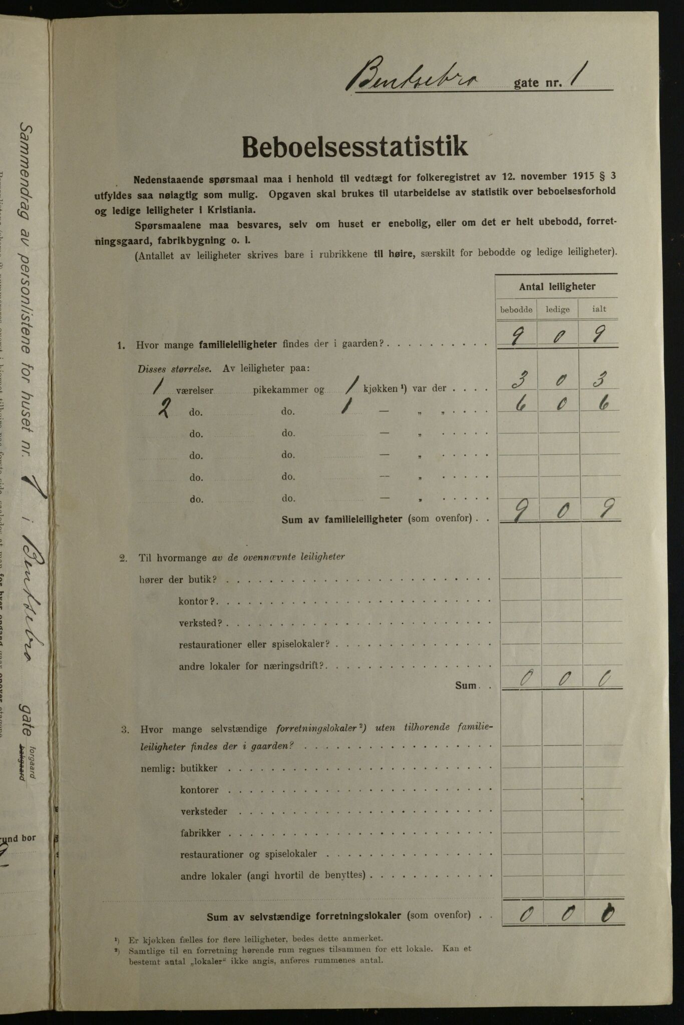 OBA, Municipal Census 1923 for Kristiania, 1923, p. 4109