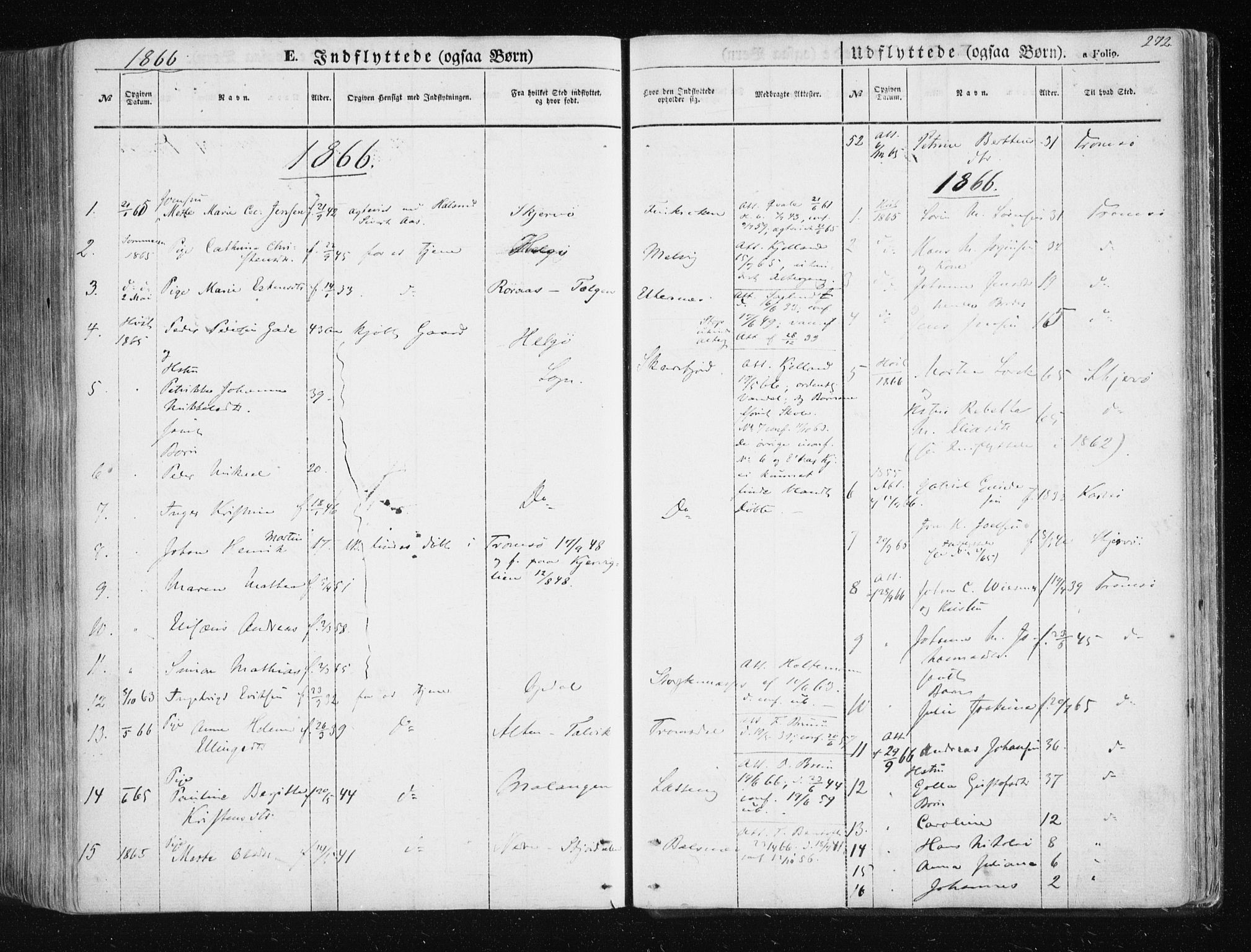 Tromsøysund sokneprestkontor, SATØ/S-1304/G/Ga/L0001kirke: Parish register (official) no. 1, 1856-1867, p. 272