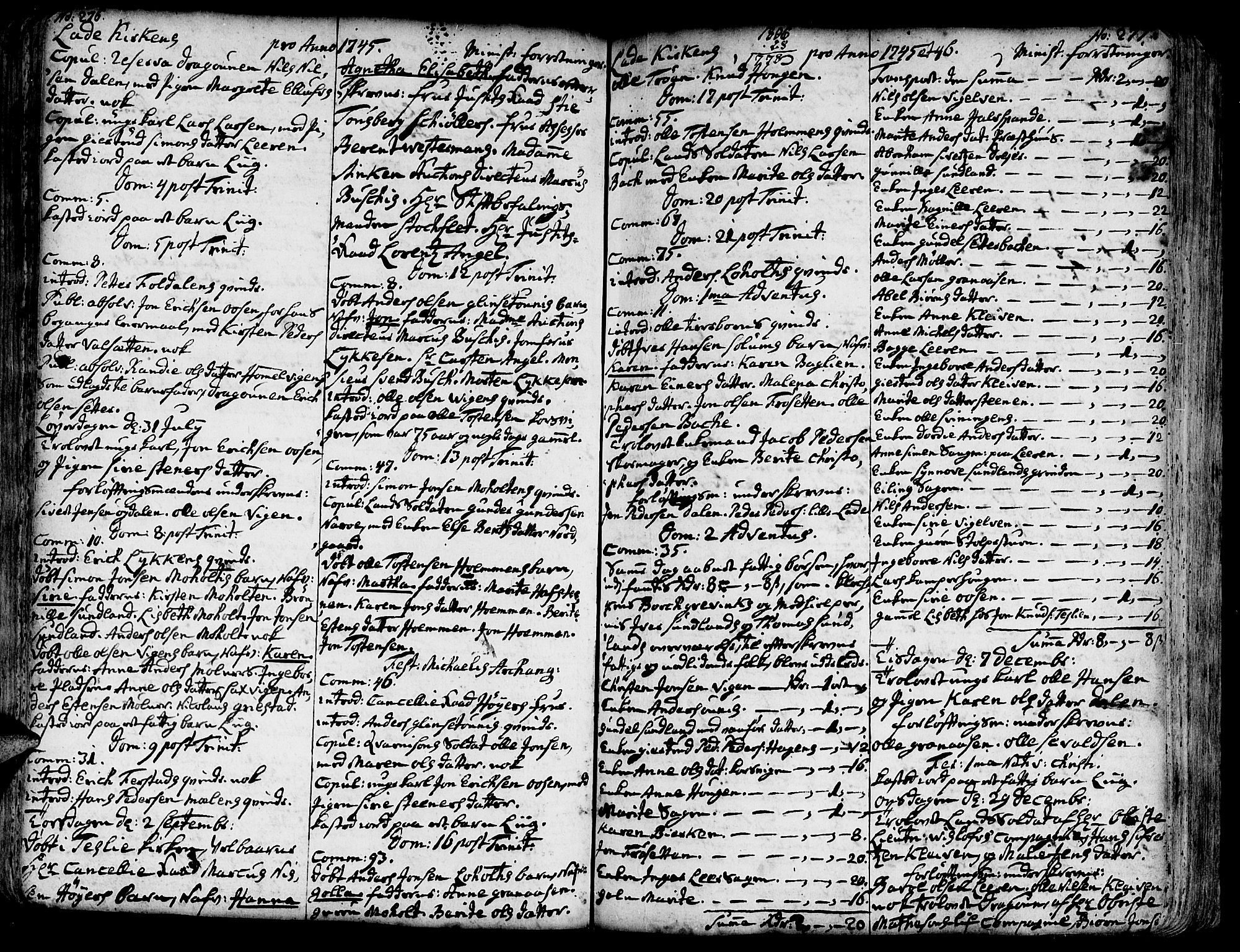 Ministerialprotokoller, klokkerbøker og fødselsregistre - Sør-Trøndelag, SAT/A-1456/606/L0275: Parish register (official) no. 606A01 /1, 1727-1780, p. 276-277