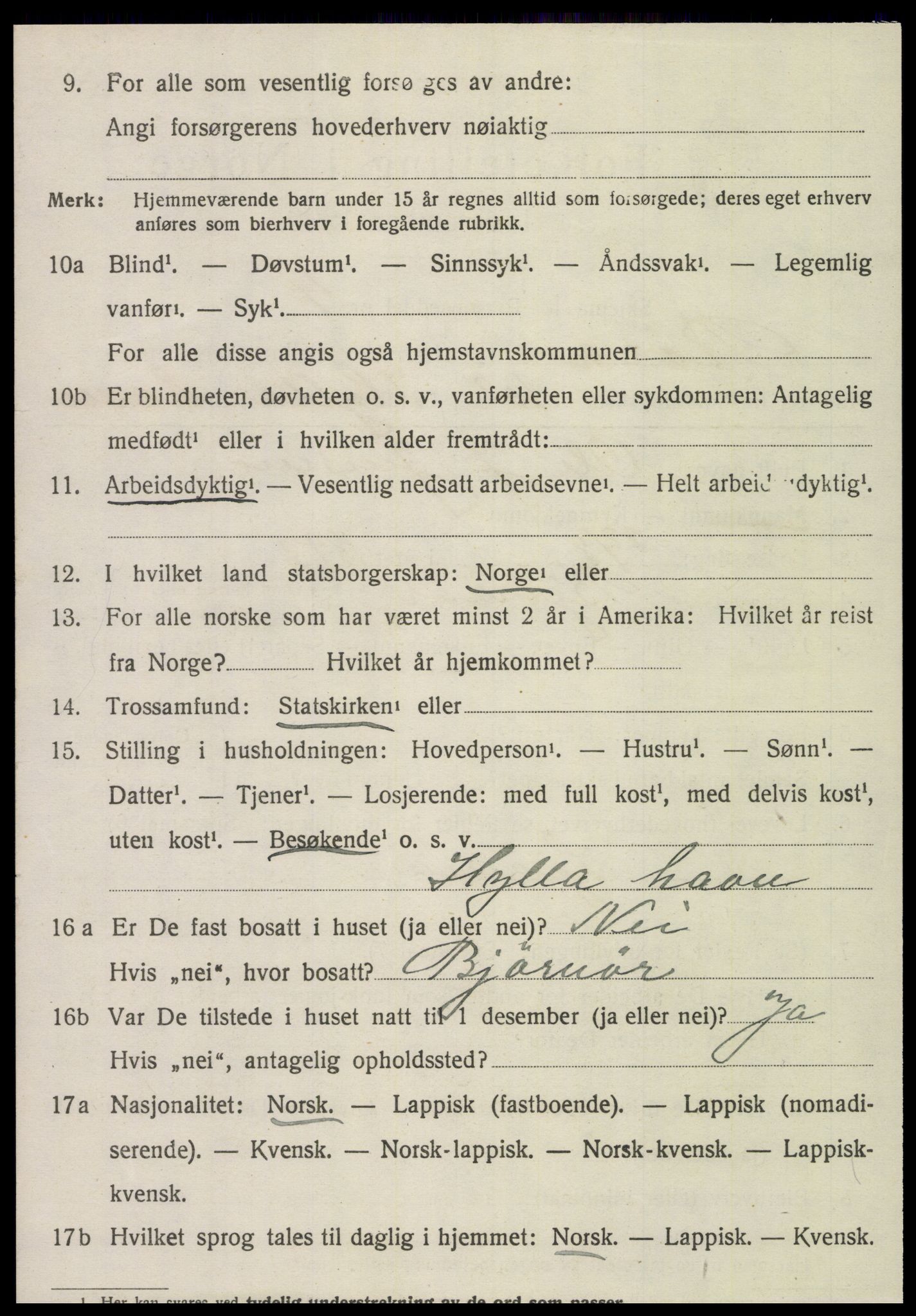 SAT, 1920 census for Røra, 1920, p. 1502