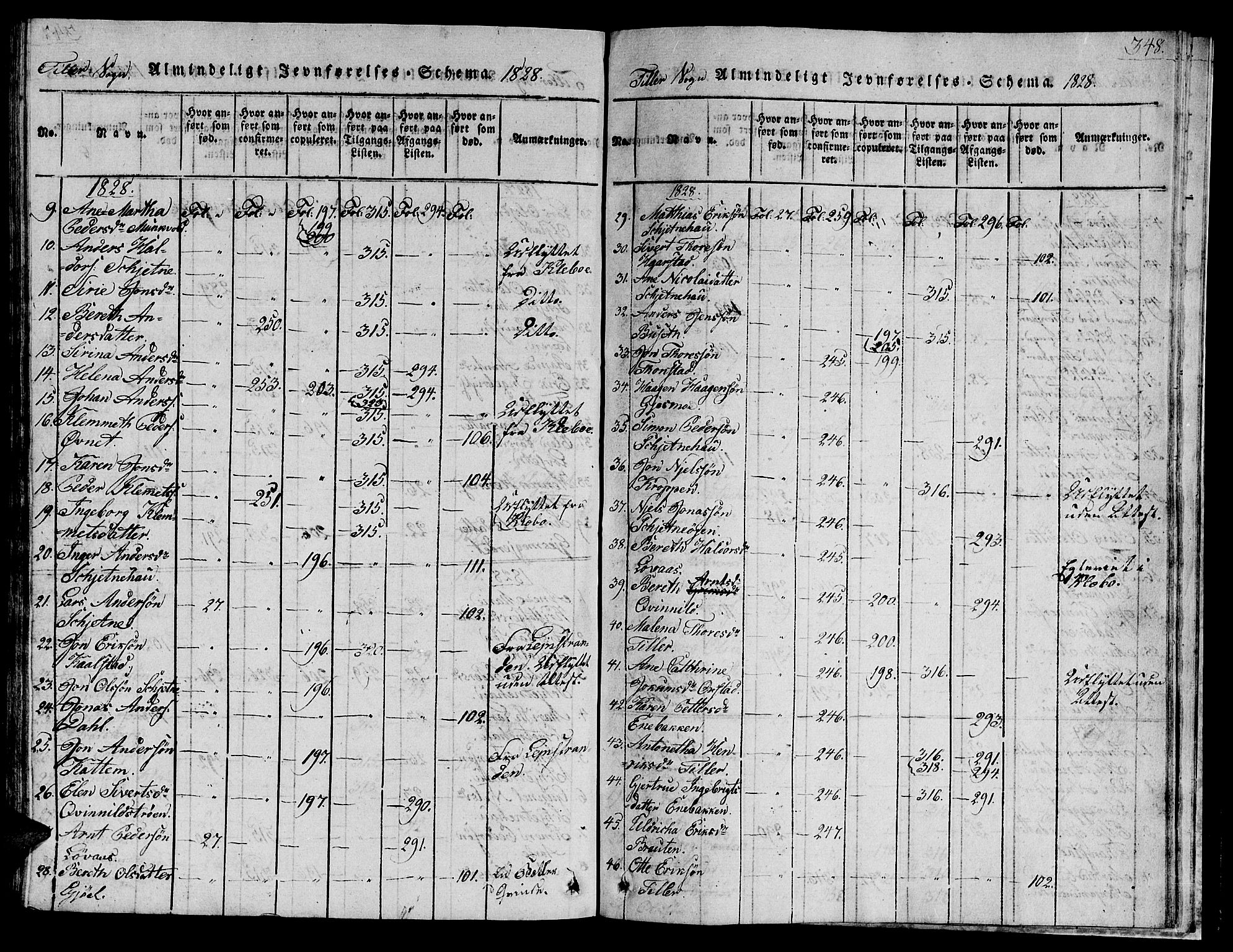Ministerialprotokoller, klokkerbøker og fødselsregistre - Sør-Trøndelag, SAT/A-1456/621/L0458: Parish register (copy) no. 621C01, 1816-1865, p. 348