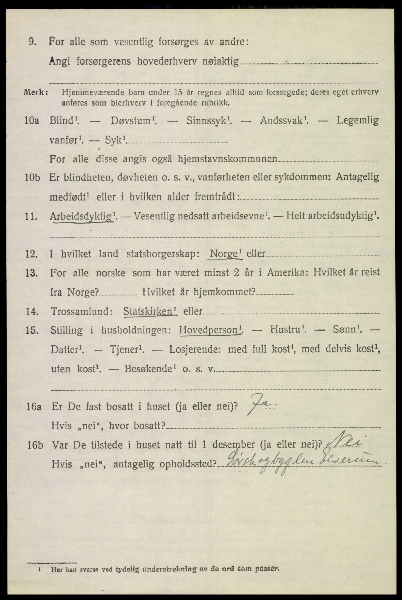 SAH, 1920 census for Løten, 1920, p. 7354