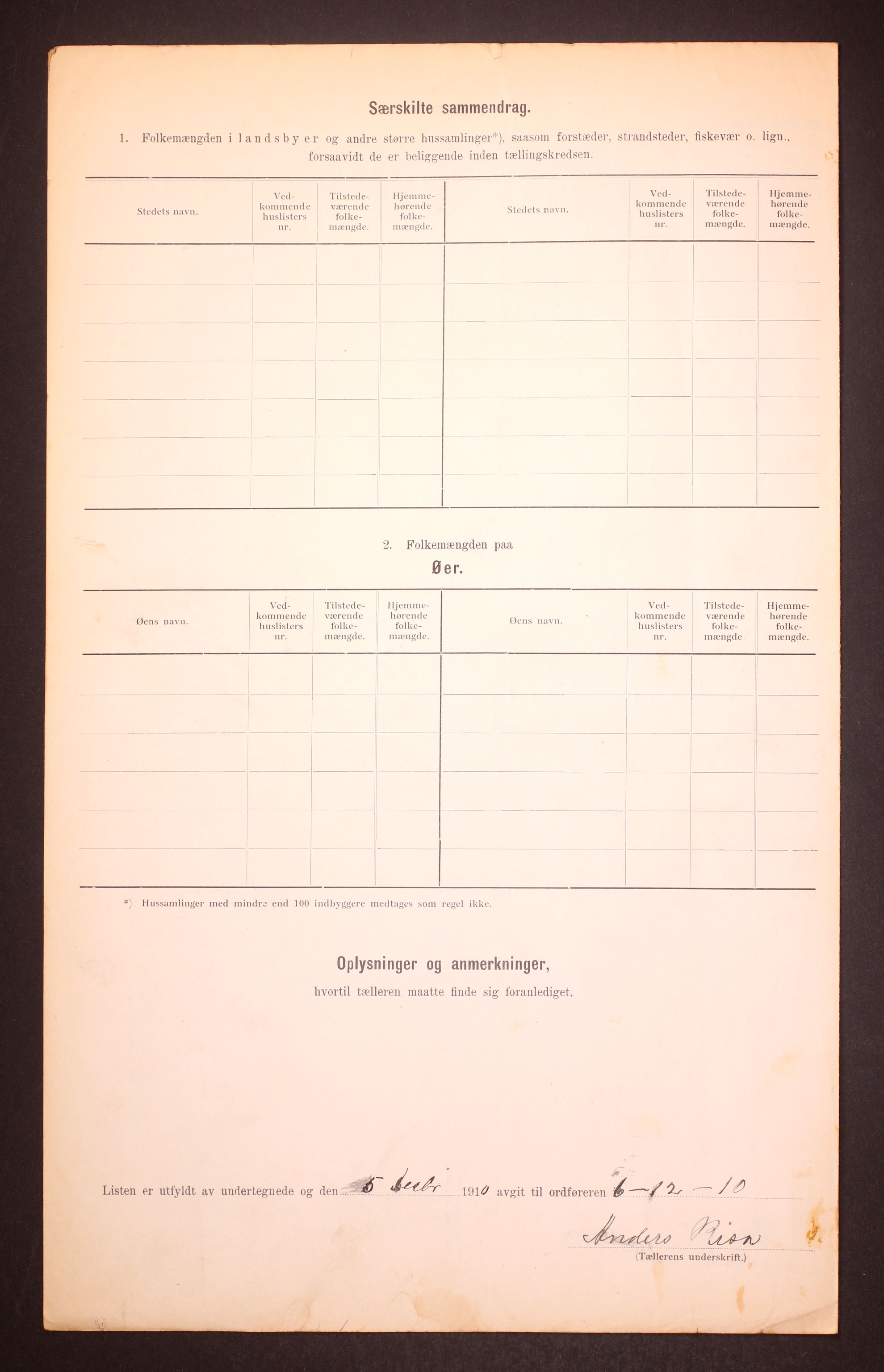 RA, 1910 census for Rennesøy, 1910, p. 6