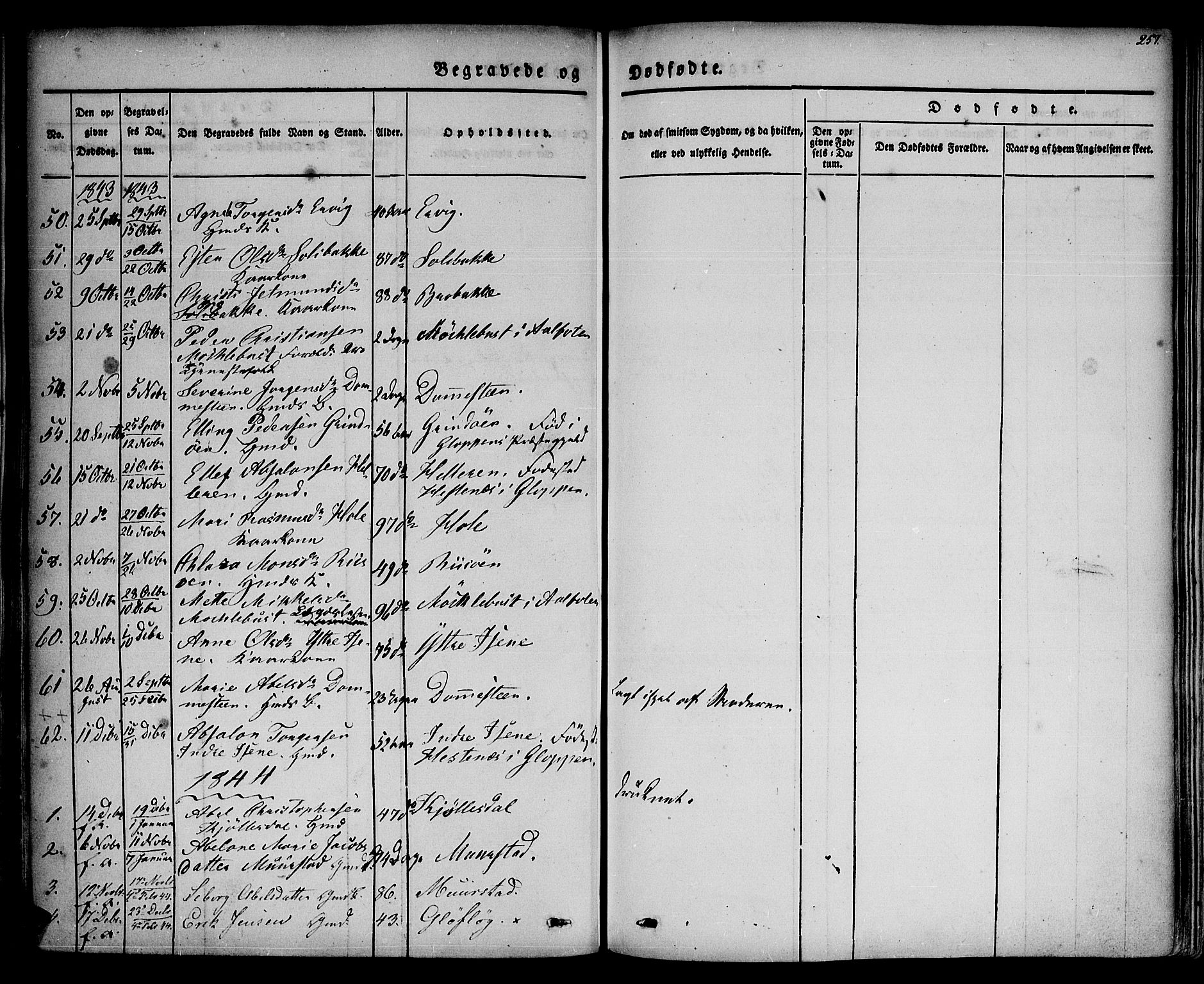 Davik sokneprestembete, AV/SAB-A-79701/H/Haa/Haaa/L0004: Parish register (official) no. A 4, 1830-1849, p. 257