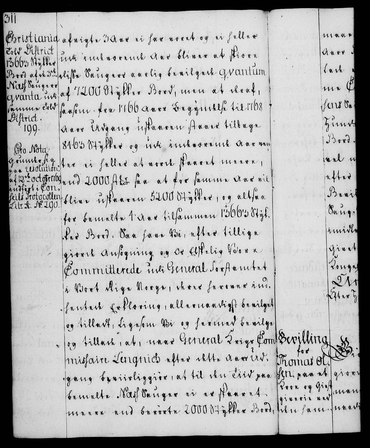 Rentekammeret, Kammerkanselliet, AV/RA-EA-3111/G/Gg/Gga/L0008: Norsk ekspedisjonsprotokoll med register (merket RK 53.8), 1768-1771, p. 311