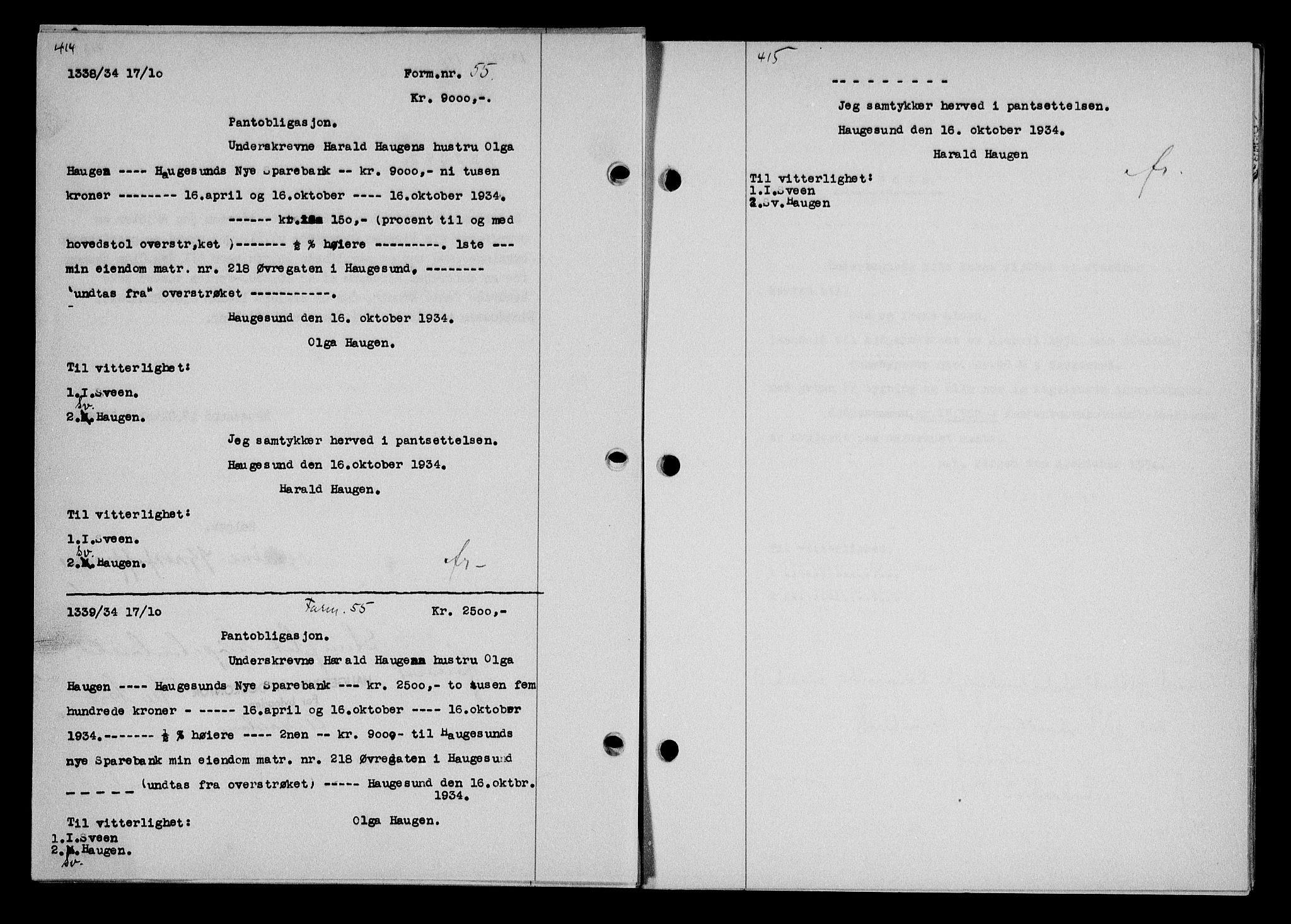 Haugesund tingrett, SAST/A-101415/01/II/IIC/L0028: Mortgage book no. 28, 1934-1935, Deed date: 17.10.1934