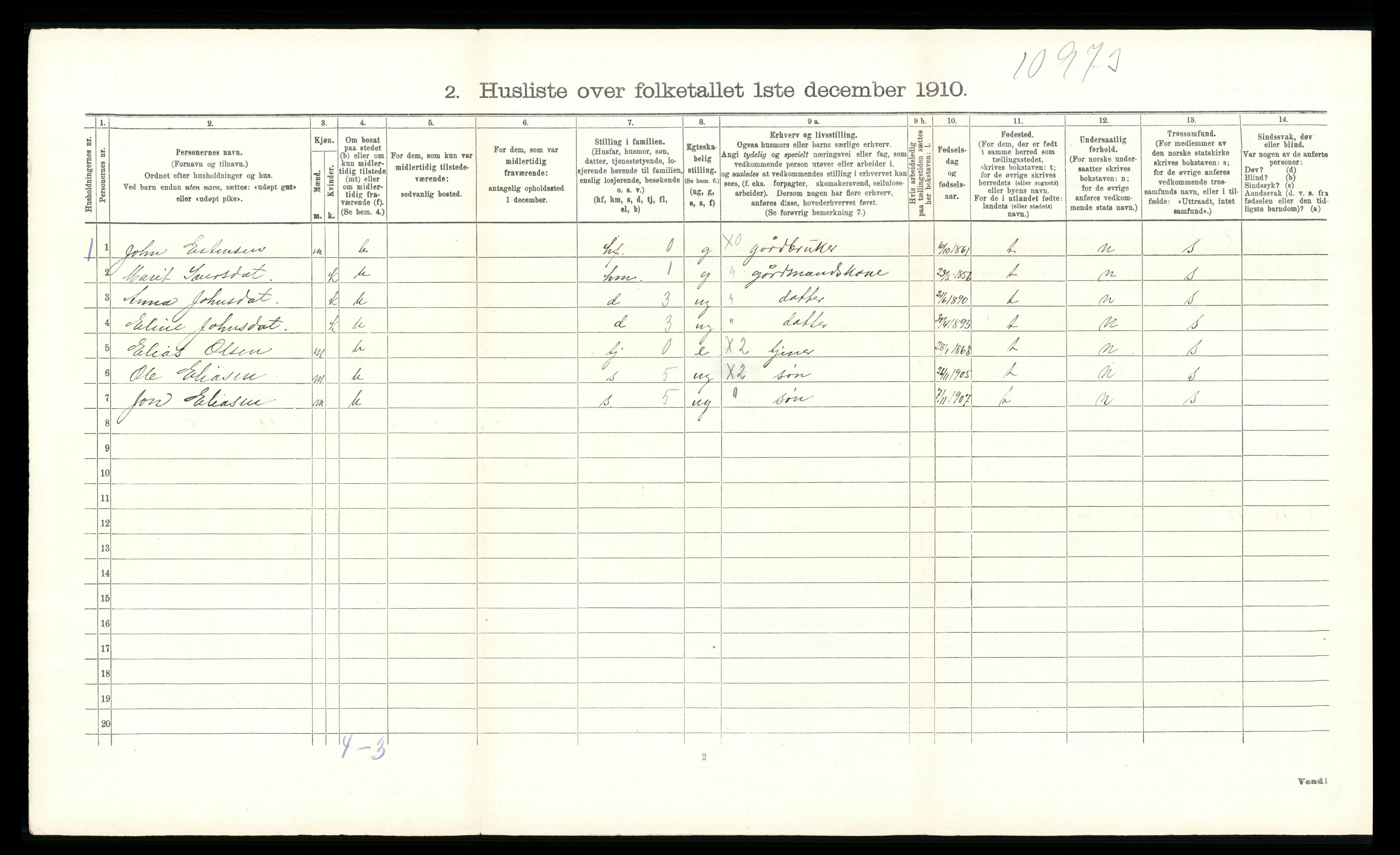 RA, 1910 census for Tolga, 1910, p. 551