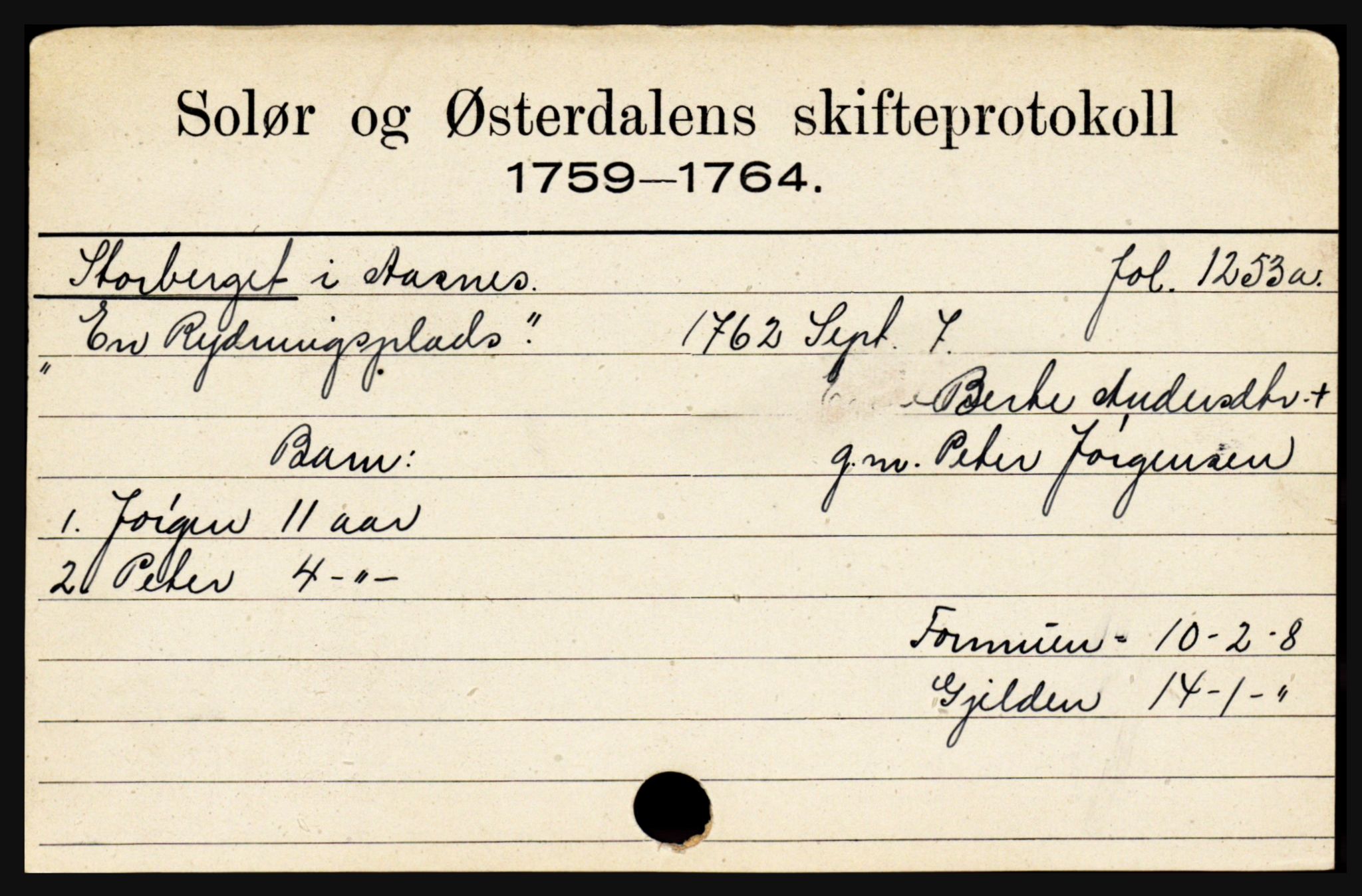 Solør og Østerdalen sorenskriveri, SAH/TING-024/J, 1716-1774, p. 5785