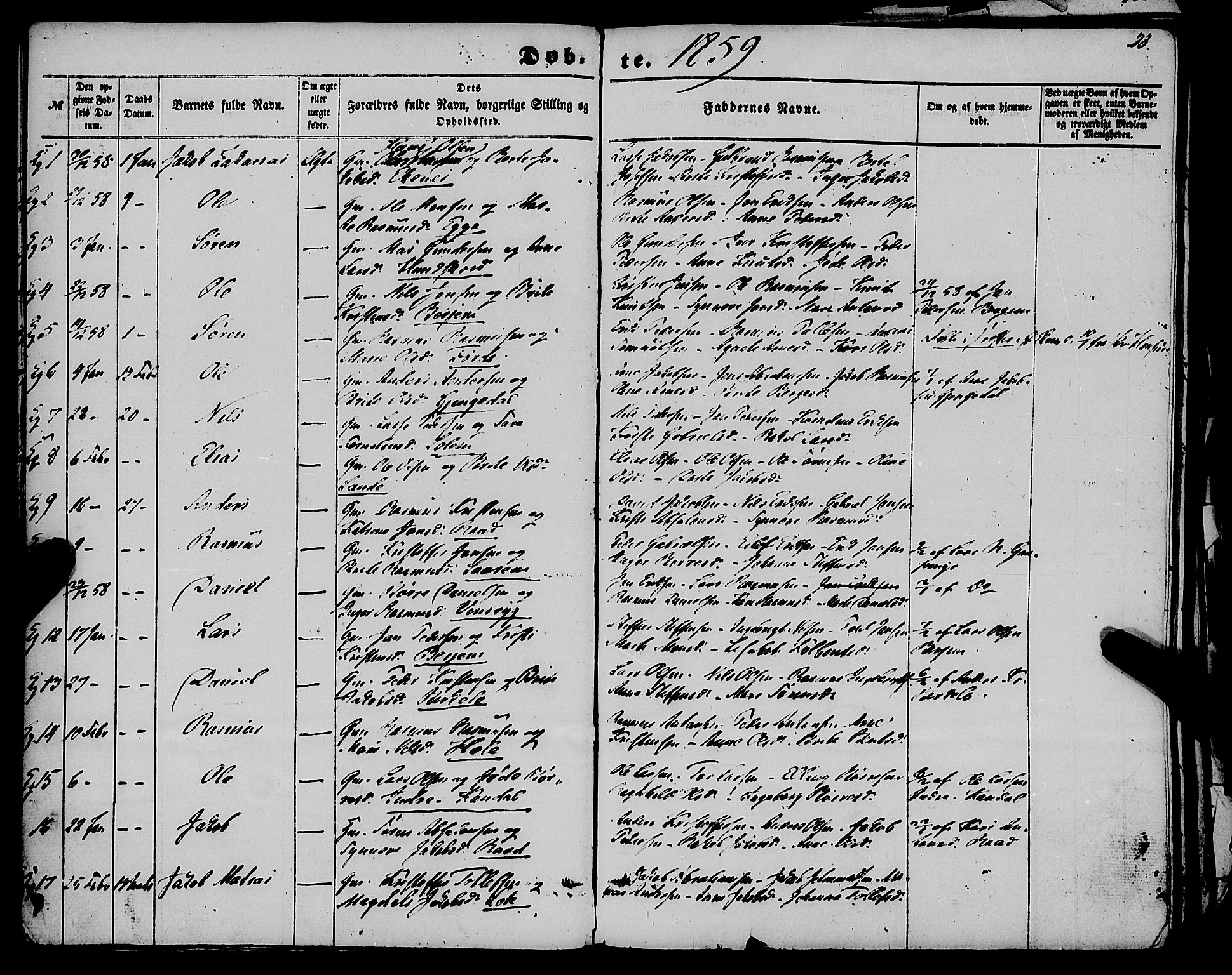 Gloppen sokneprestembete, SAB/A-80101/H/Haa/Haaa/L0009: Parish register (official) no. A 9, 1855-1870, p. 23