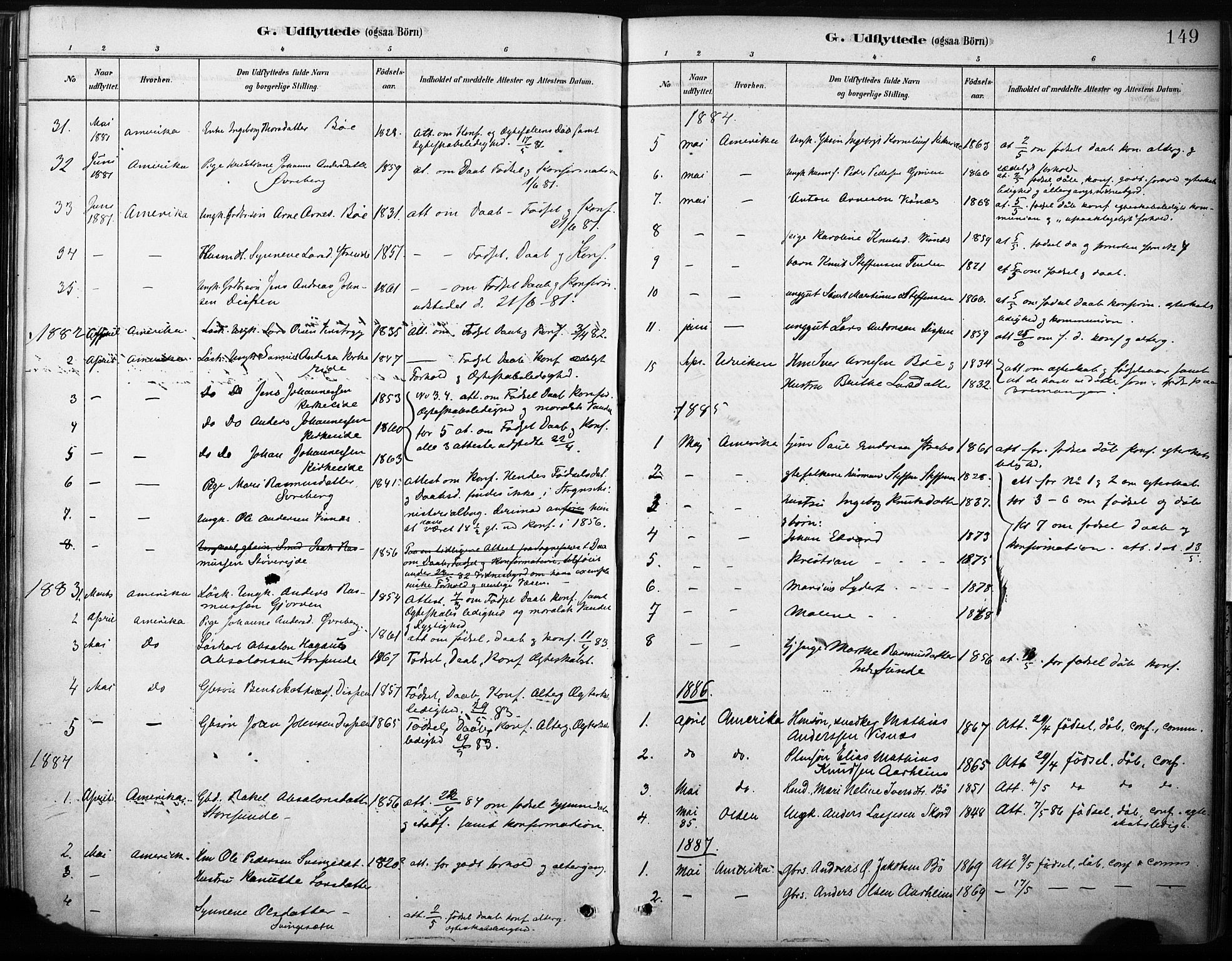 Stryn Sokneprestembete, AV/SAB-A-82501: Parish register (official) no. B 1, 1878-1907, p. 149