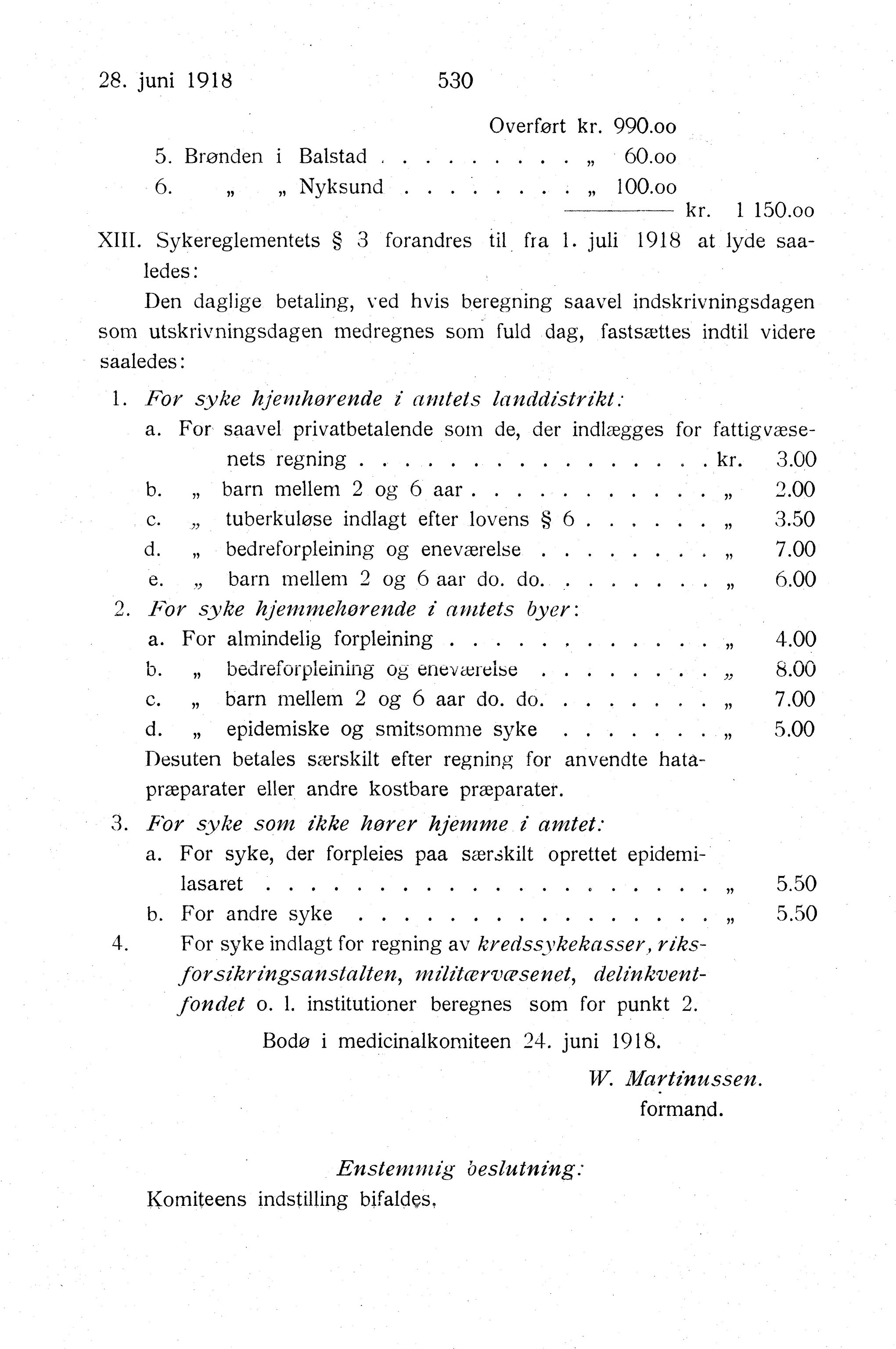 Nordland Fylkeskommune. Fylkestinget, AIN/NFK-17/176/A/Ac/L0041: Fylkestingsforhandlinger 1918, 1918