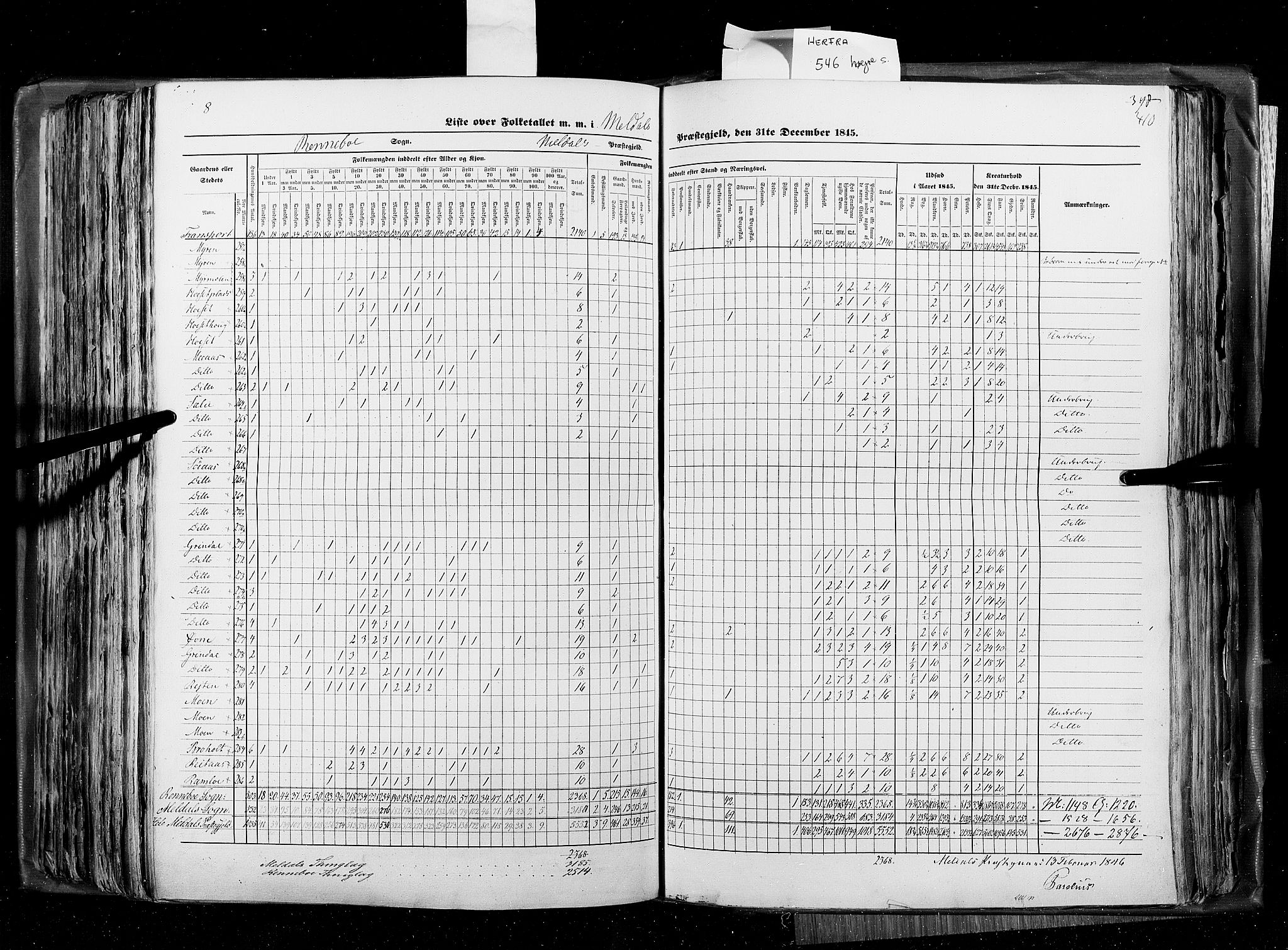 RA, Census 1845, vol. 8: Romsdal amt og Søndre Trondhjems amt, 1845, p. 410