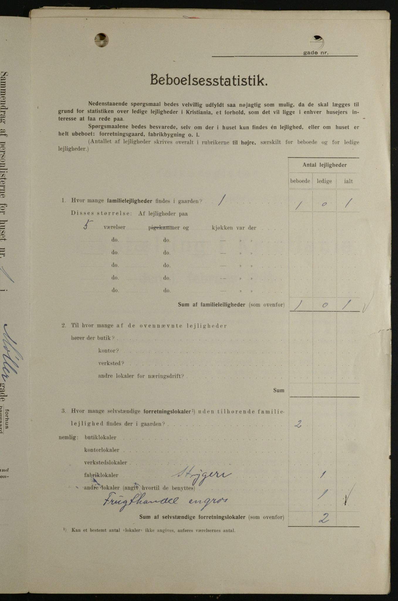 OBA, Municipal Census 1908 for Kristiania, 1908, p. 61193